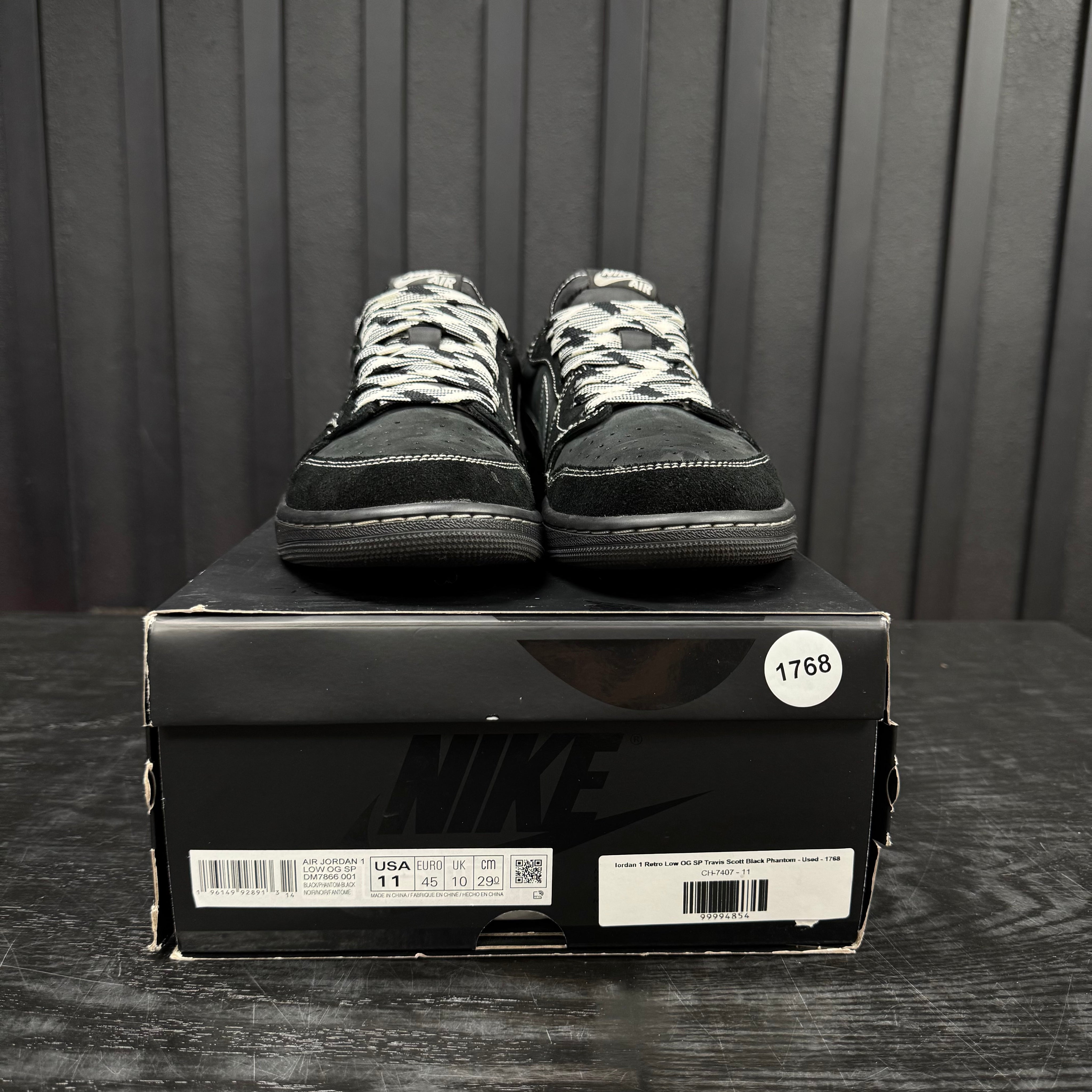 Jordan 1 Retro Low OG SP Travis Scott Black Phantom - Used - 1768