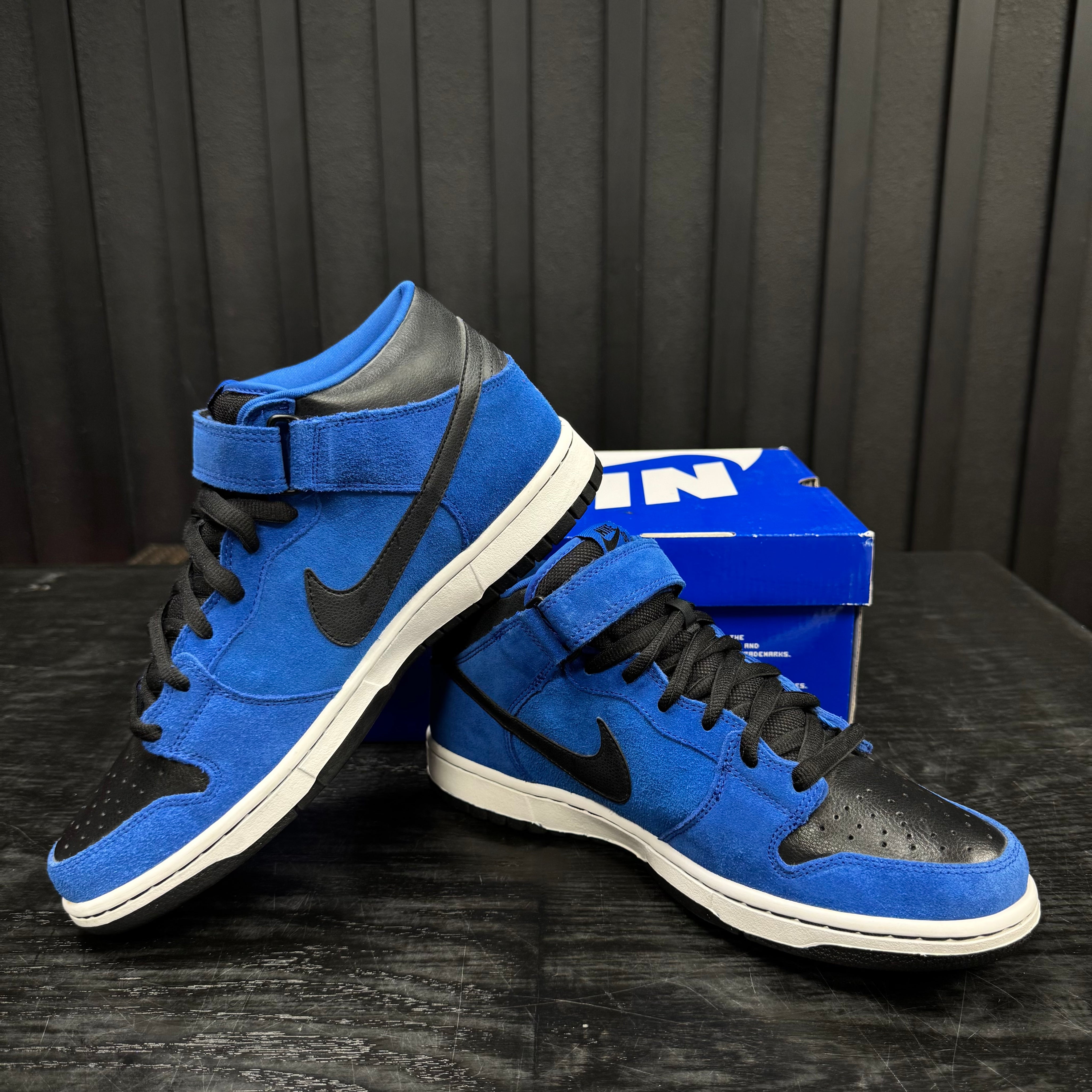 Nike SB Dunk Mid Royal Blue Black - Used - 4377
