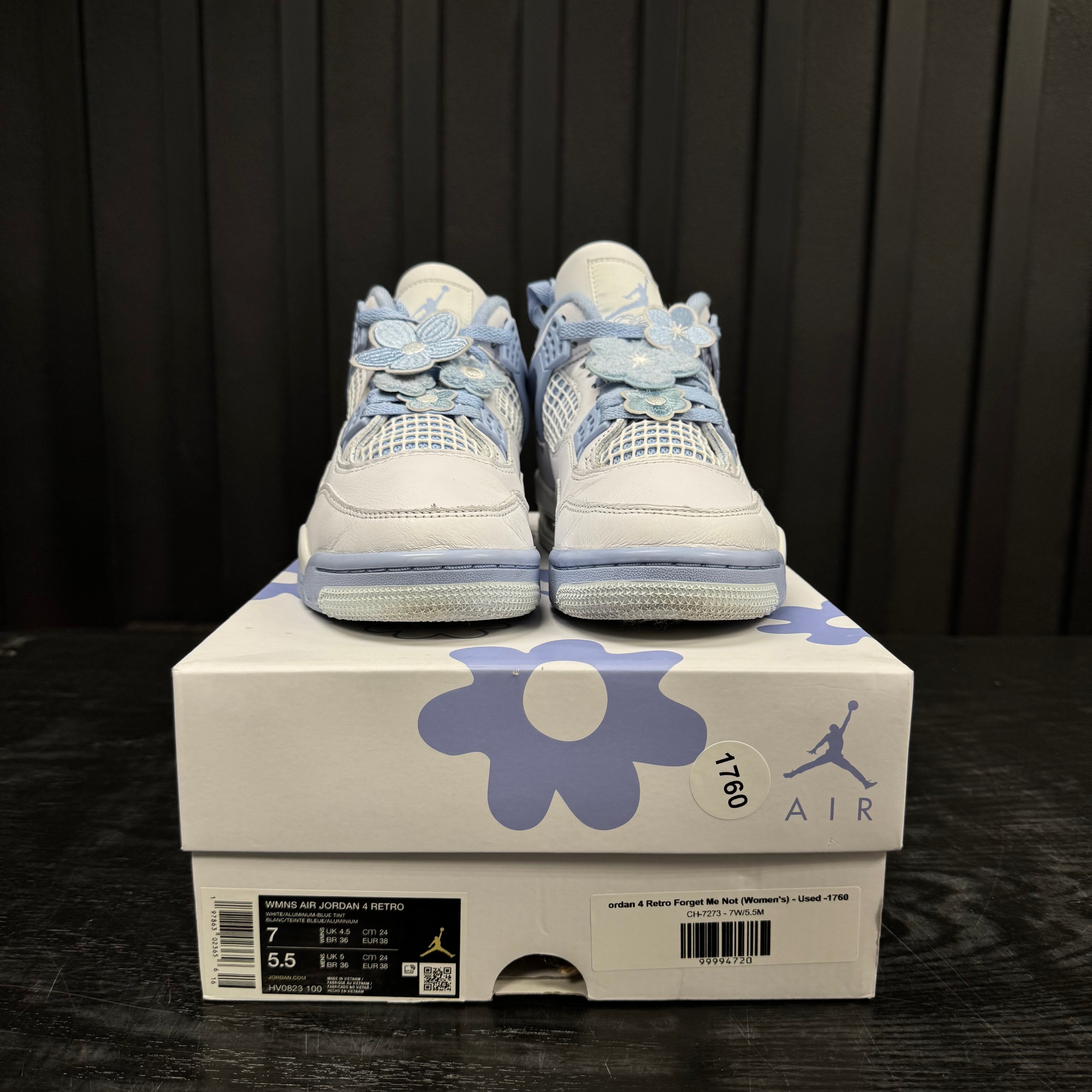 Jordan 4 Retro Forget Me Not (Women's) - Used -1760