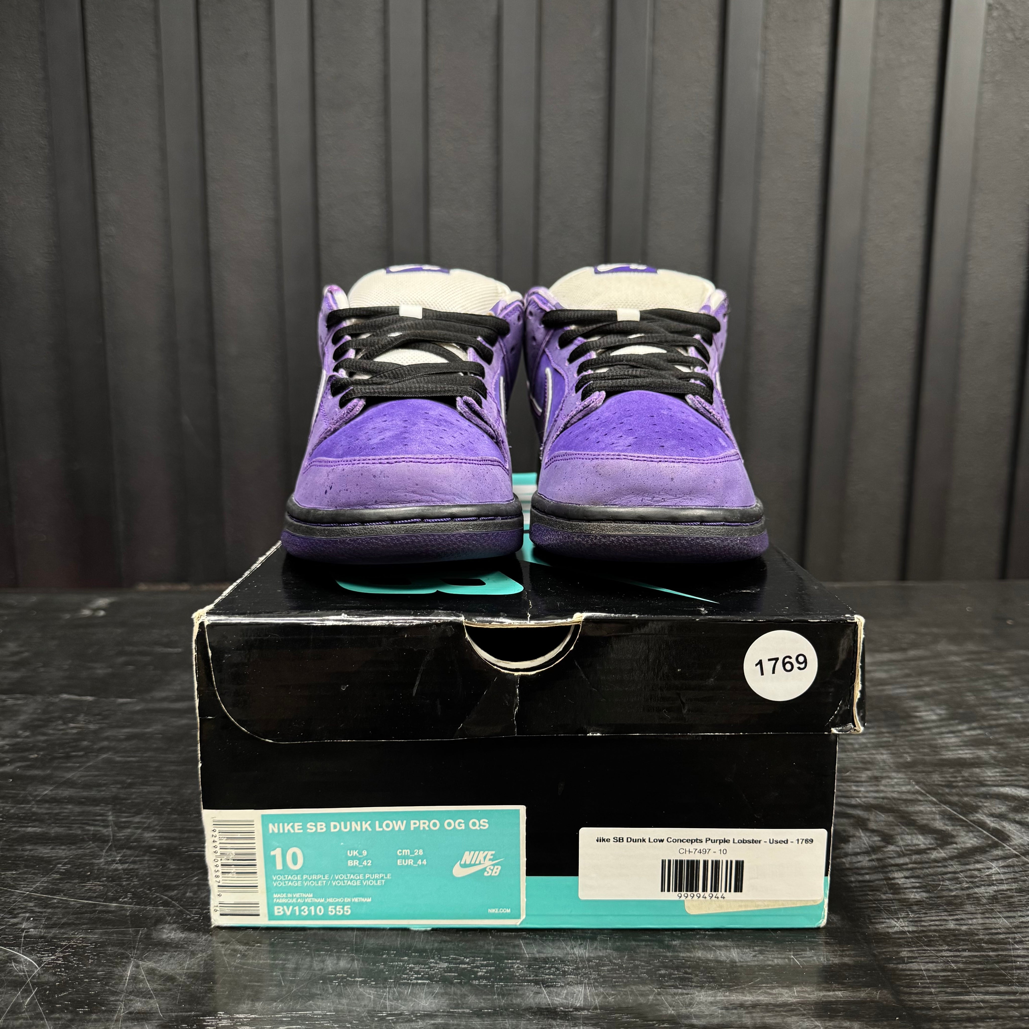 Nike SB Dunk Low Concepts Purple Lobster - Used - 1769
