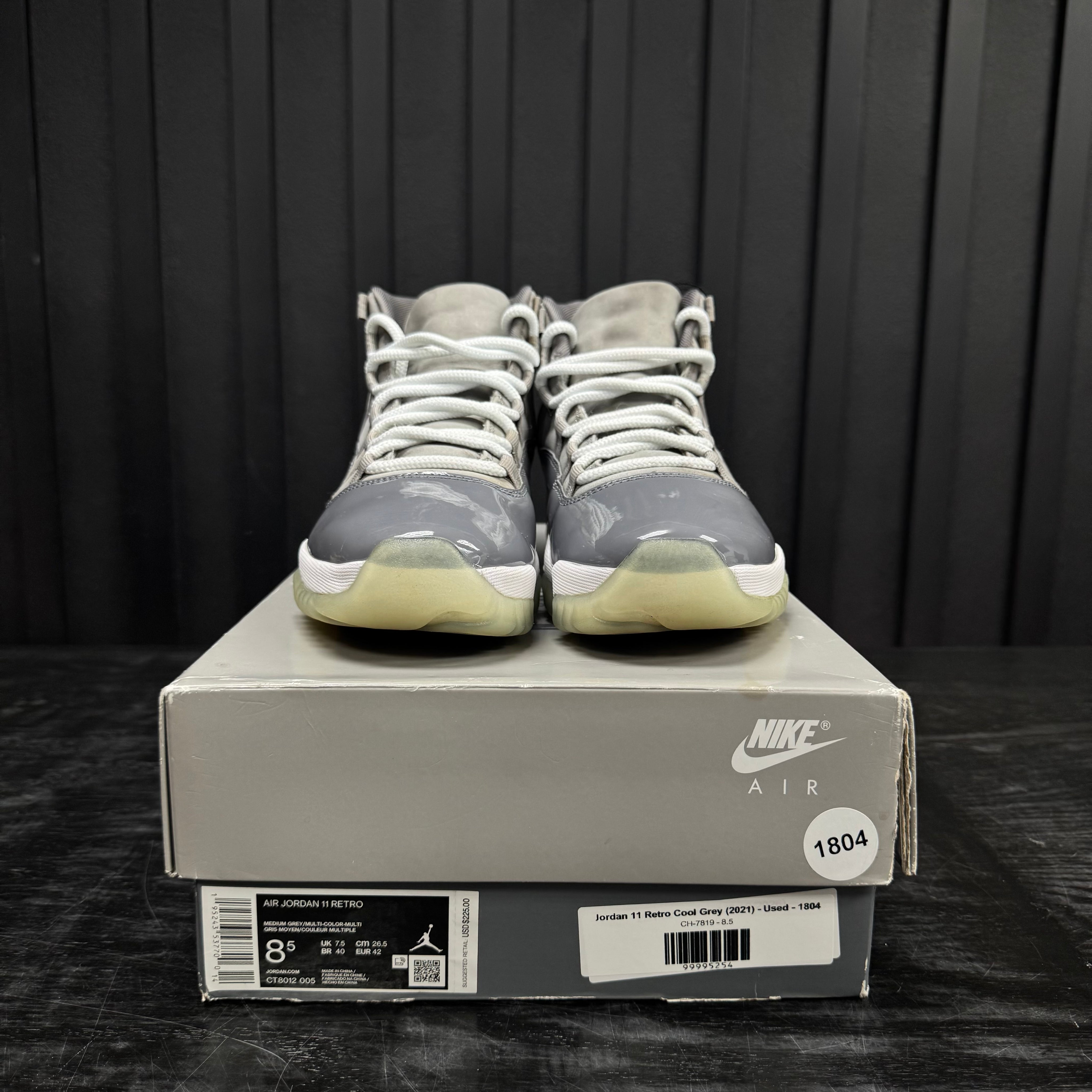 Jordan 11 Retro Cool Grey (2021) - Used - 1804