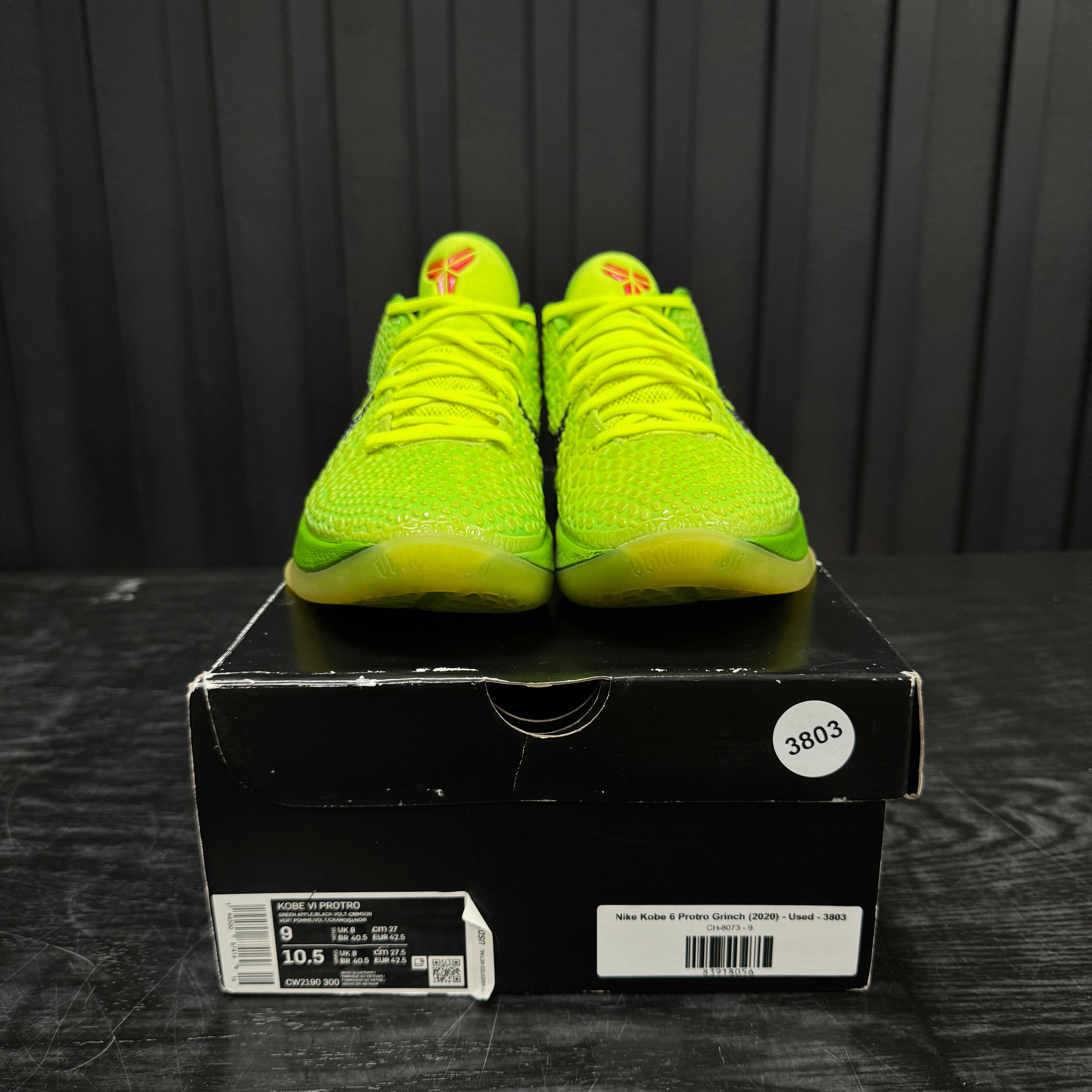 Nike Kobe 6 Protro Grinch (2020) - Used - 3803
