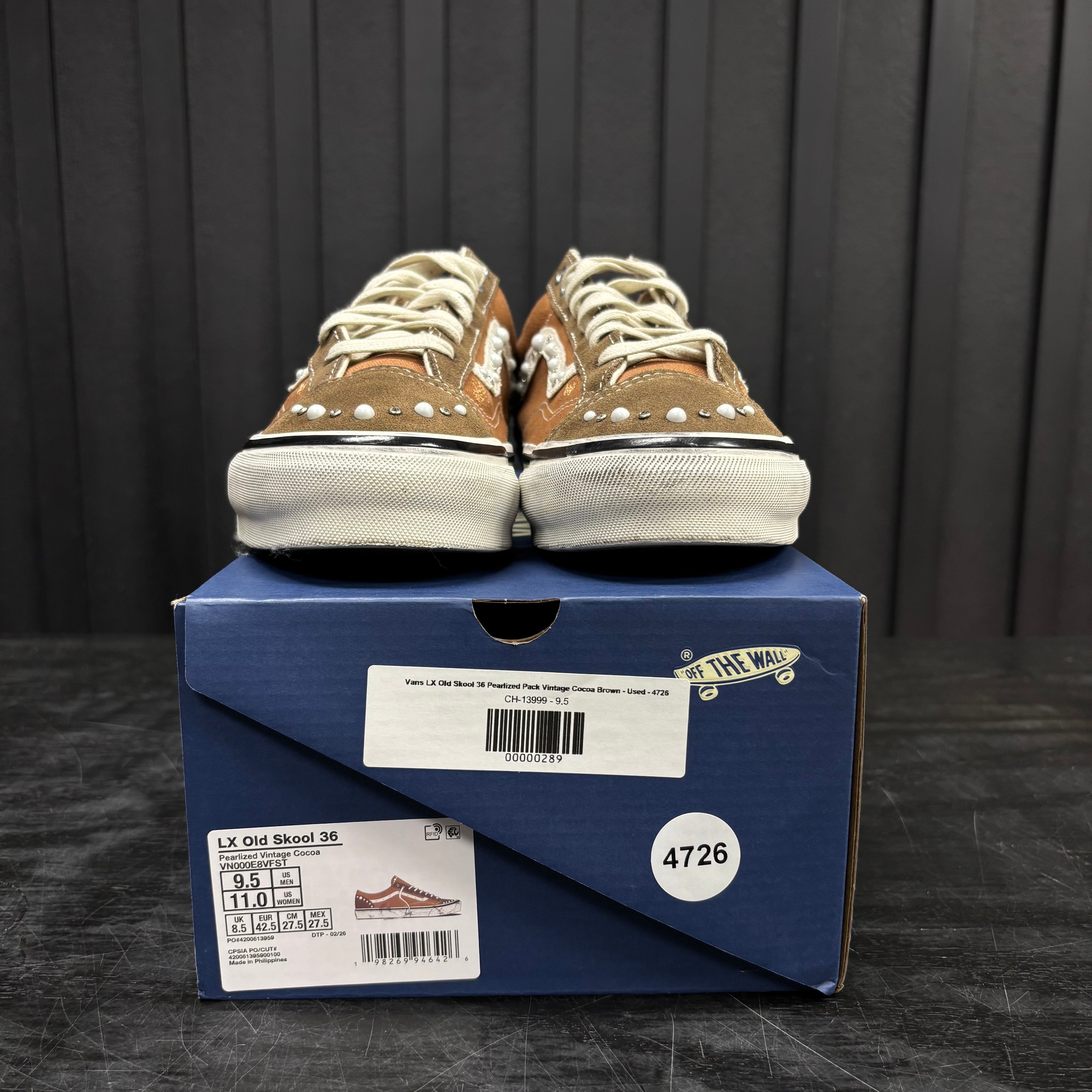 Vans LX Old Skool 36 Pearlized Pack Vintage Cocoa Brown - Used - 4726