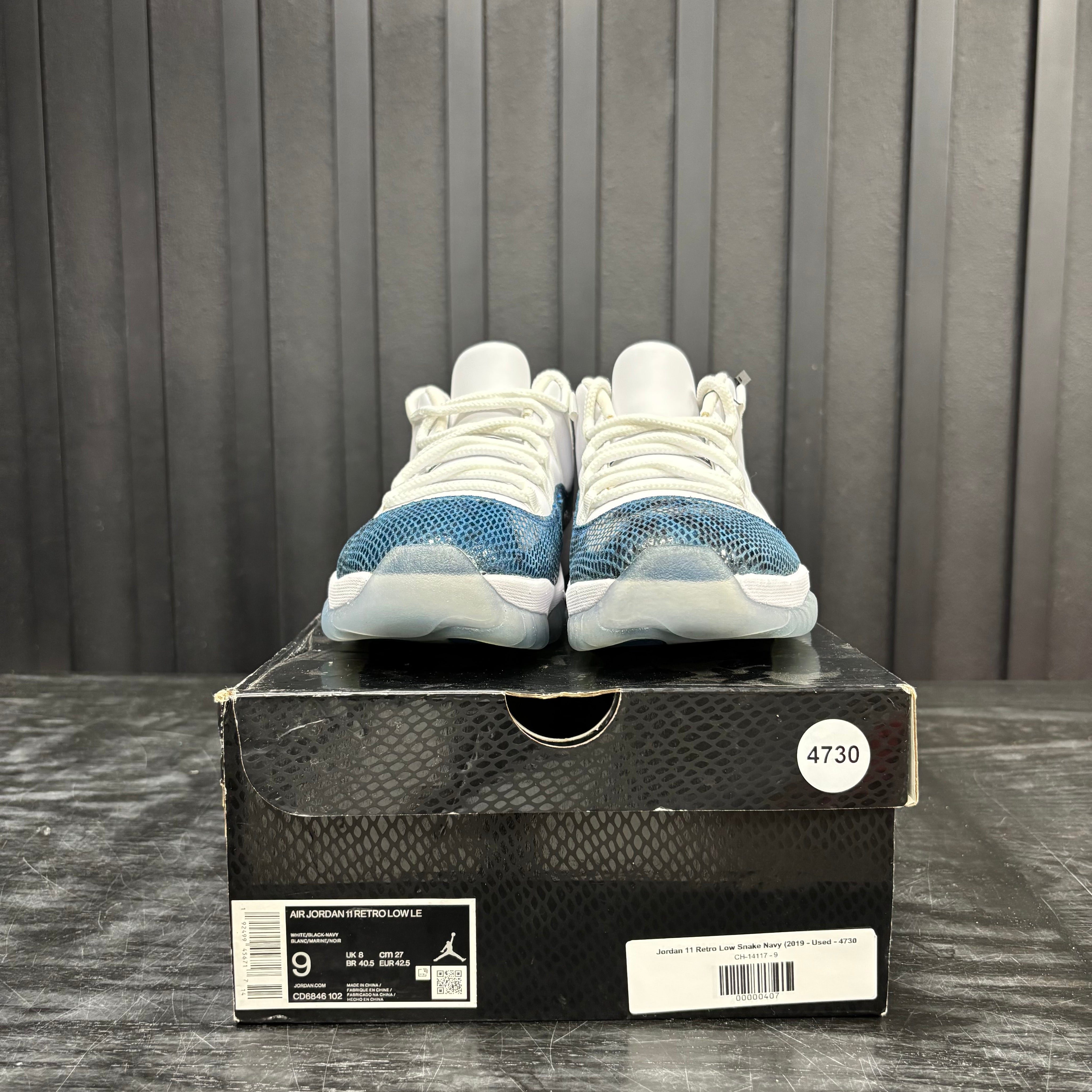 Jordan 11 Retro Low Snake Navy (2019 - Used - 4730