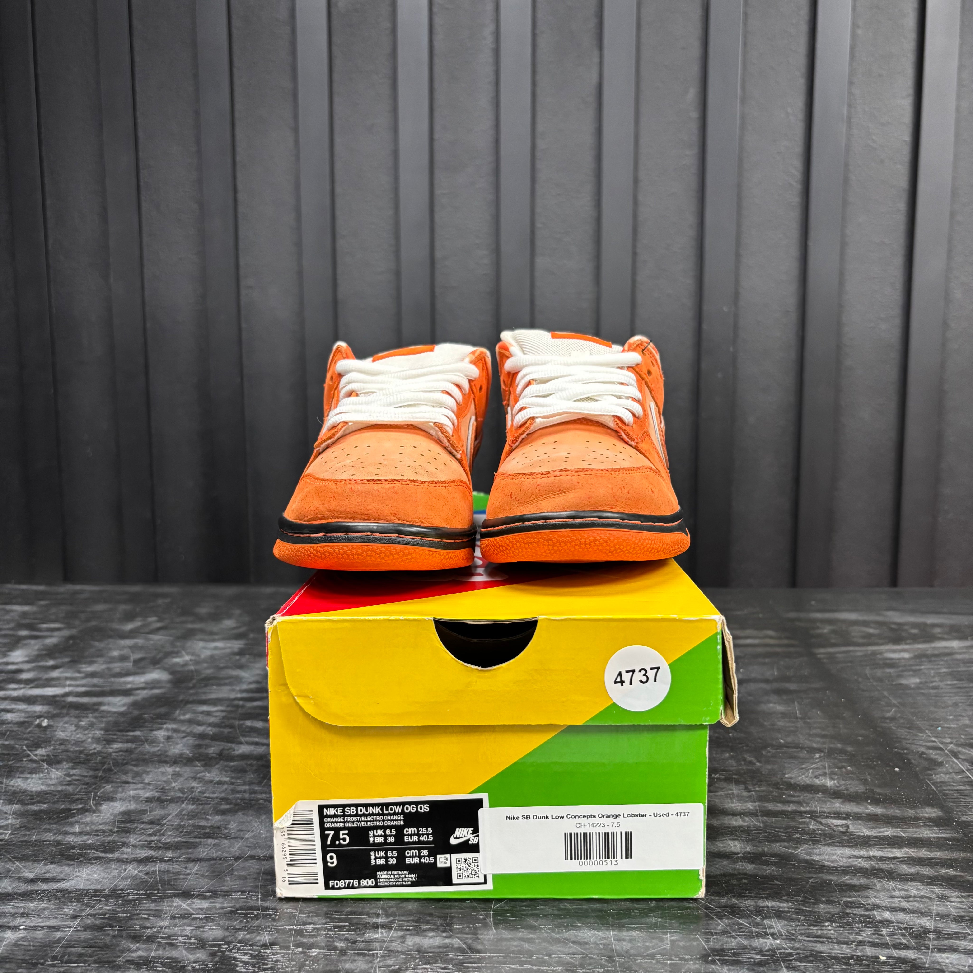 Nike SB Dunk Low Concepts Orange Lobster - Used - 4737