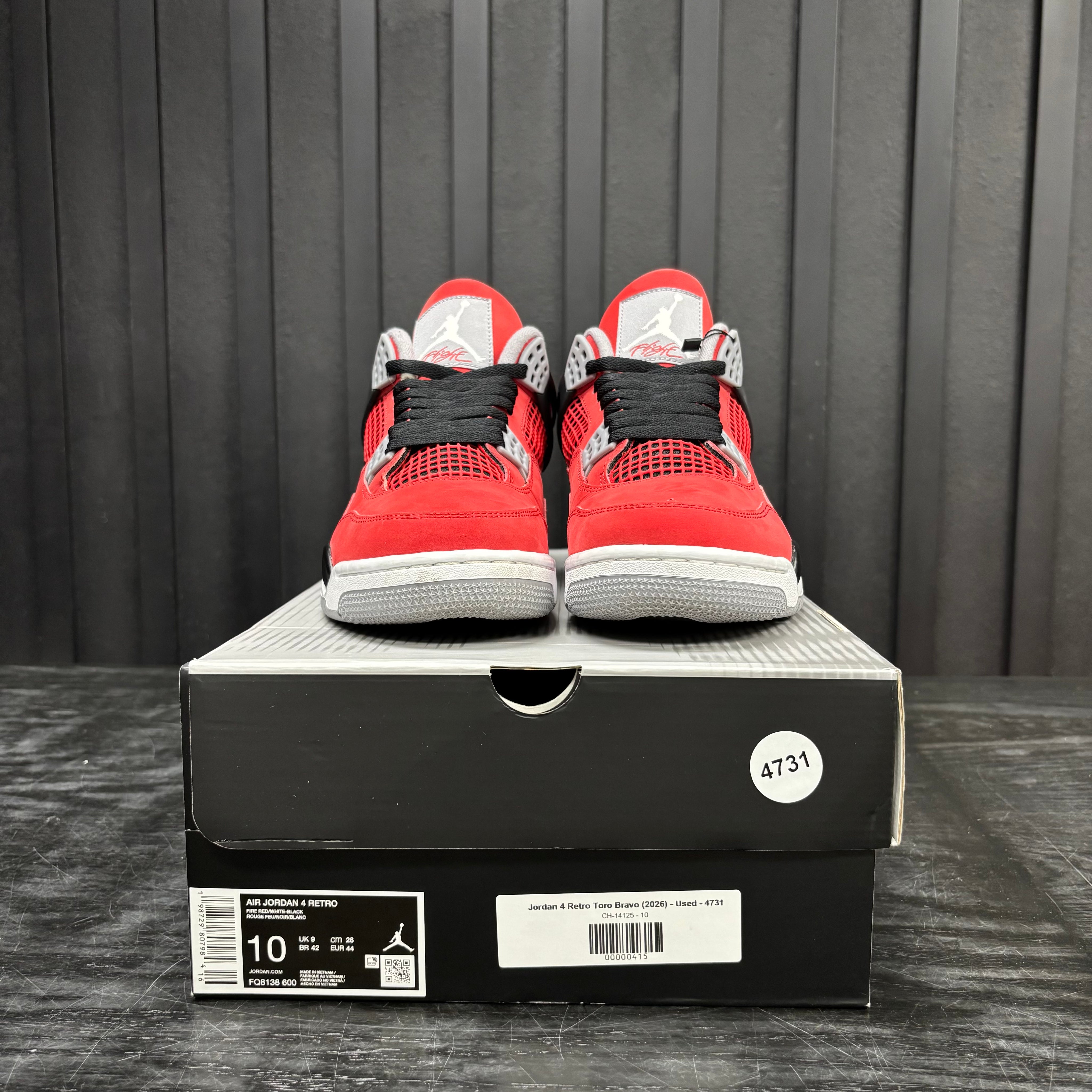 Jordan 4 Retro Toro Bravo (2026) - Used - 4731