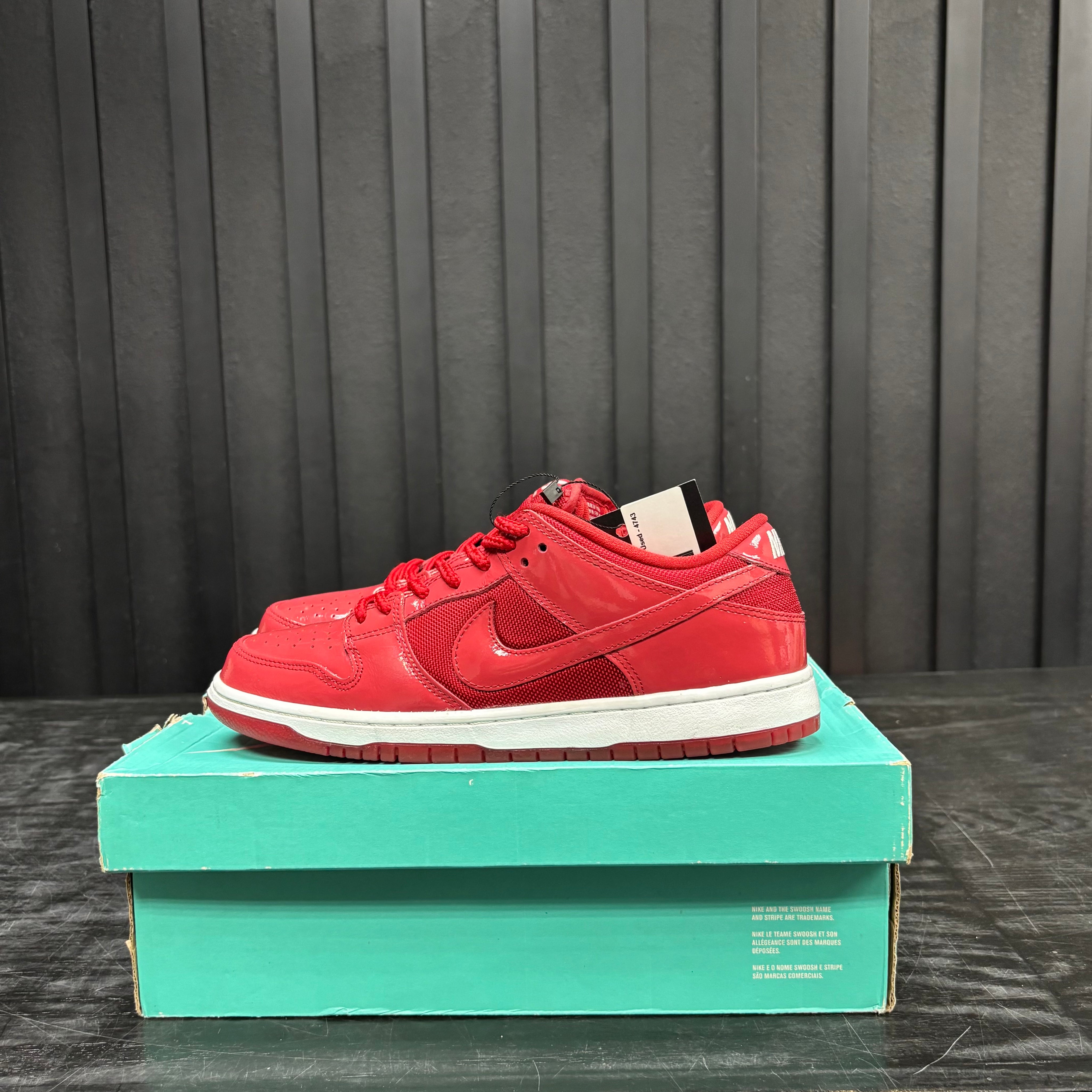 Nike SB Dunk Low Red Patent Leather - Used - 4743