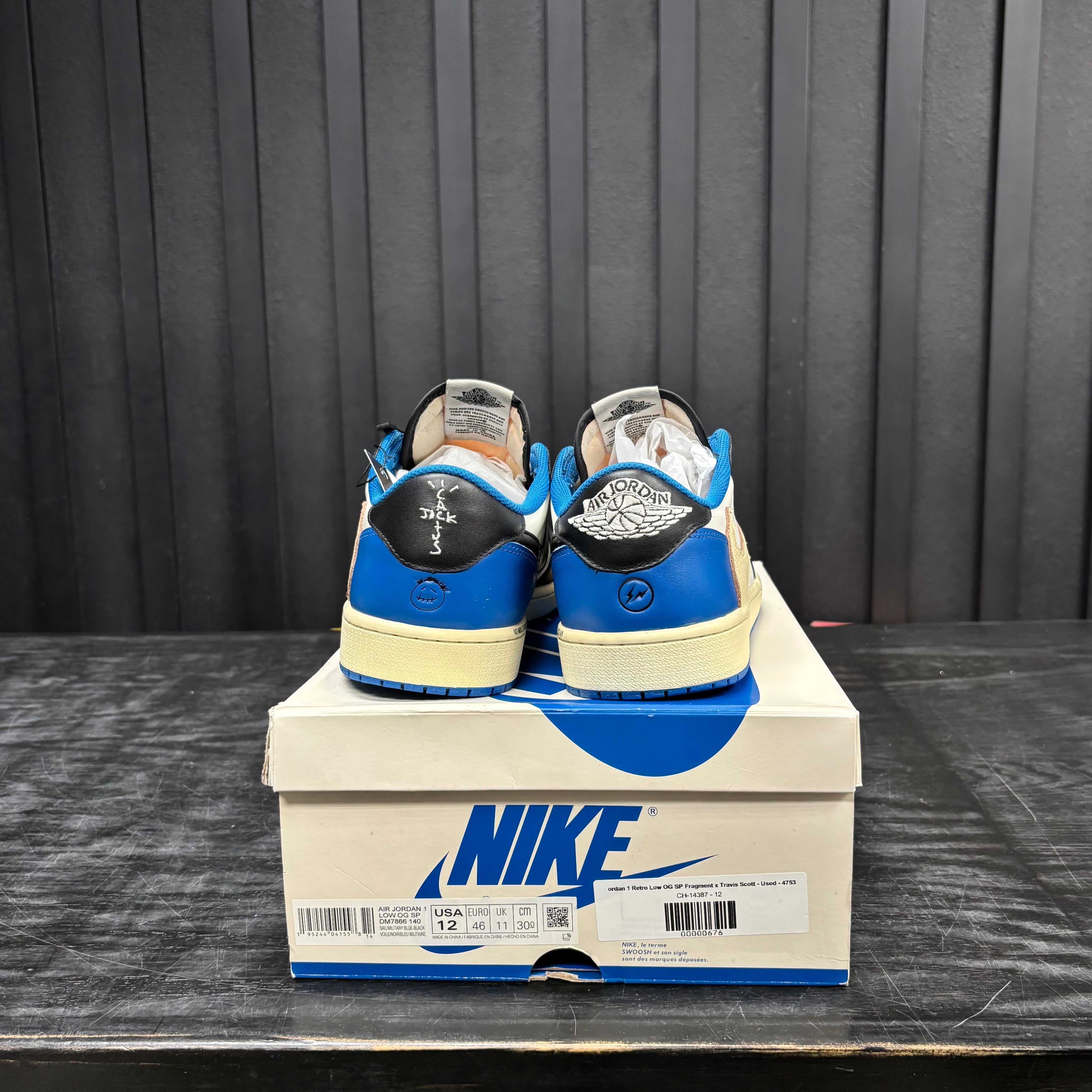 Jordan 1 Retro Low OG SP Fragment x Travis Scott - Used - 4753