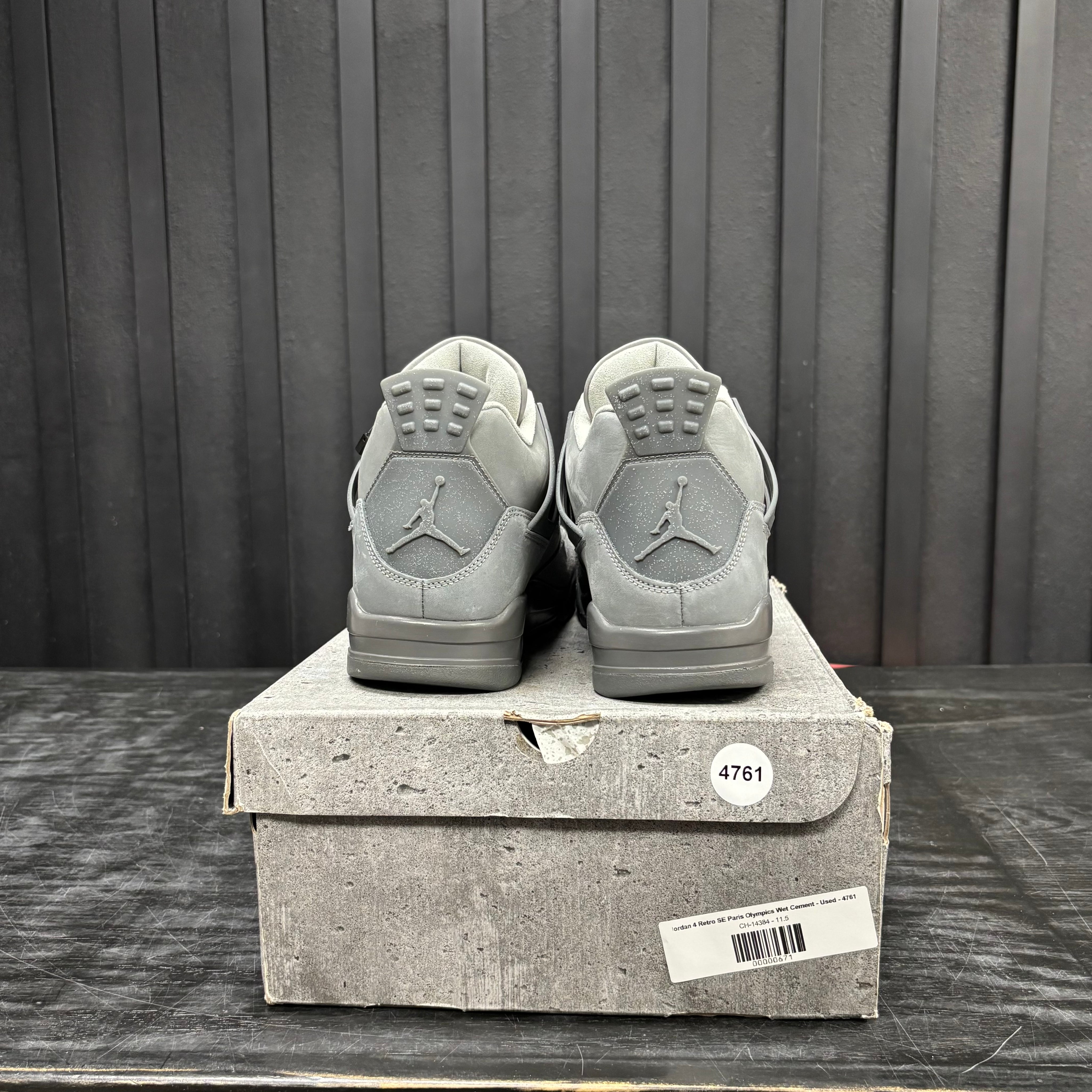 Jordan 4 Retro SE Paris Olympics Wet Cement - Used - 4761