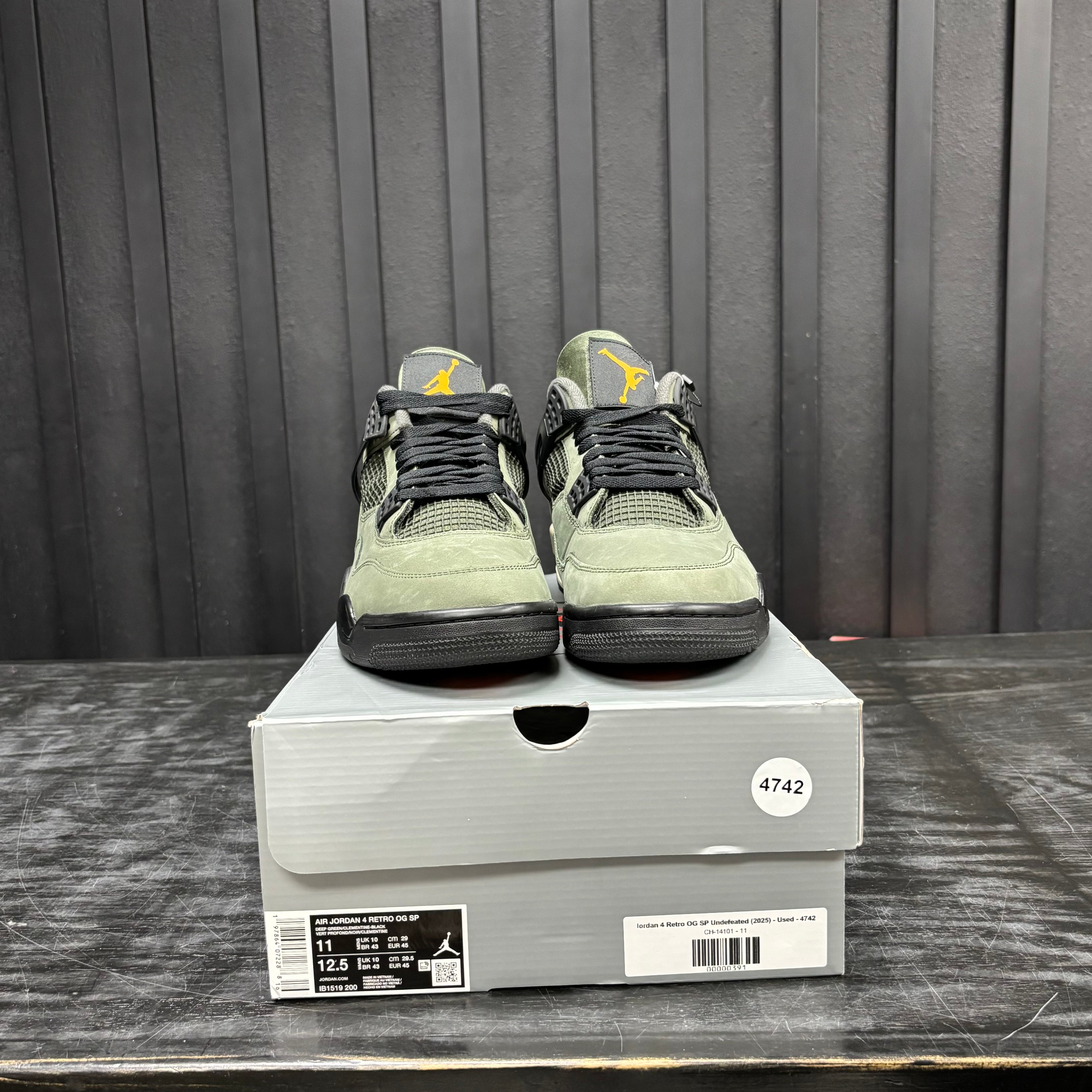 Jordan 4 Retro OG SP Undefeated (2025) - Used - 4742