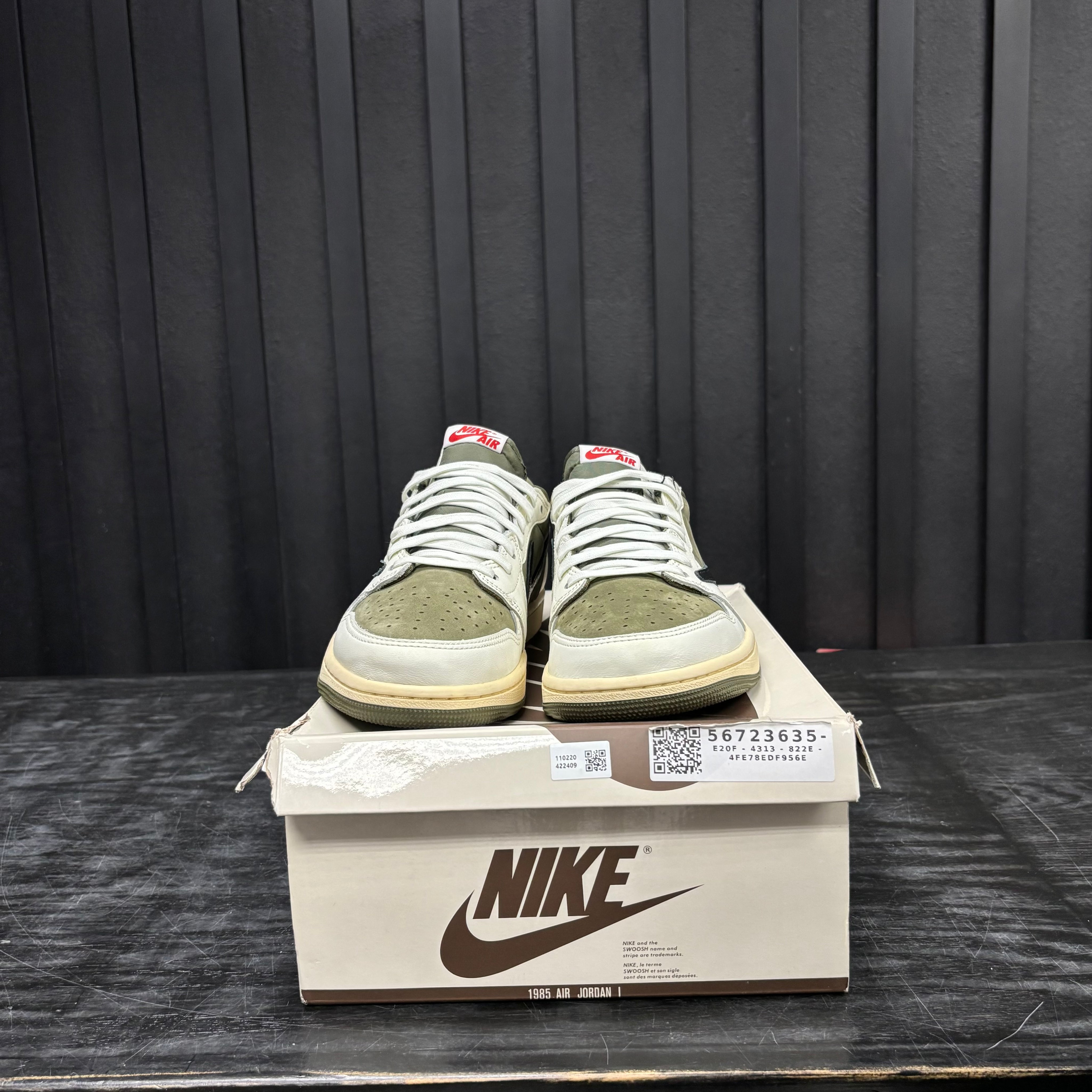 Jordan 1 Retro Low OG SP Travis Scott Medium Olive - Used - 4760