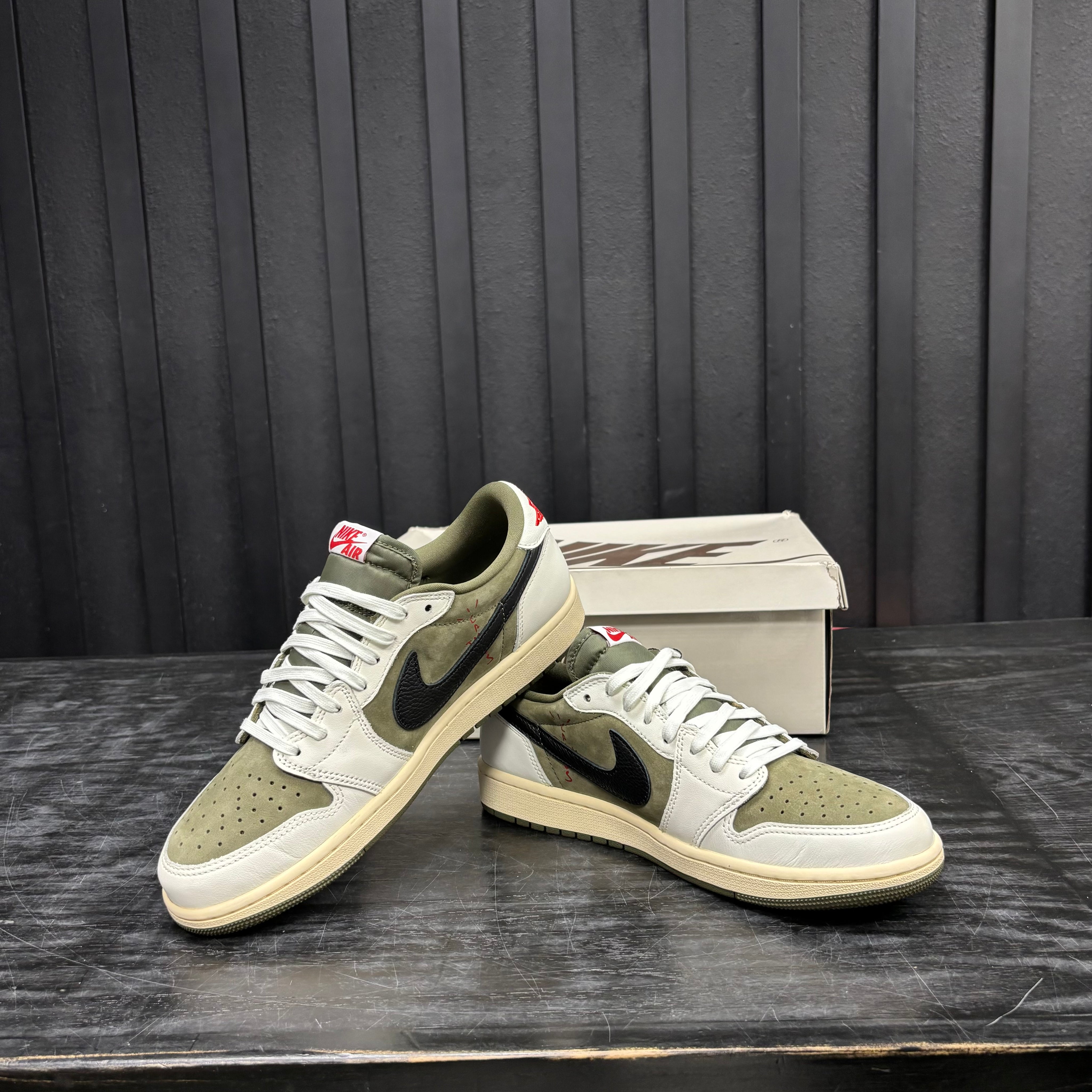 Jordan 1 Retro Low OG SP Travis Scott Medium Olive - Used - 4760