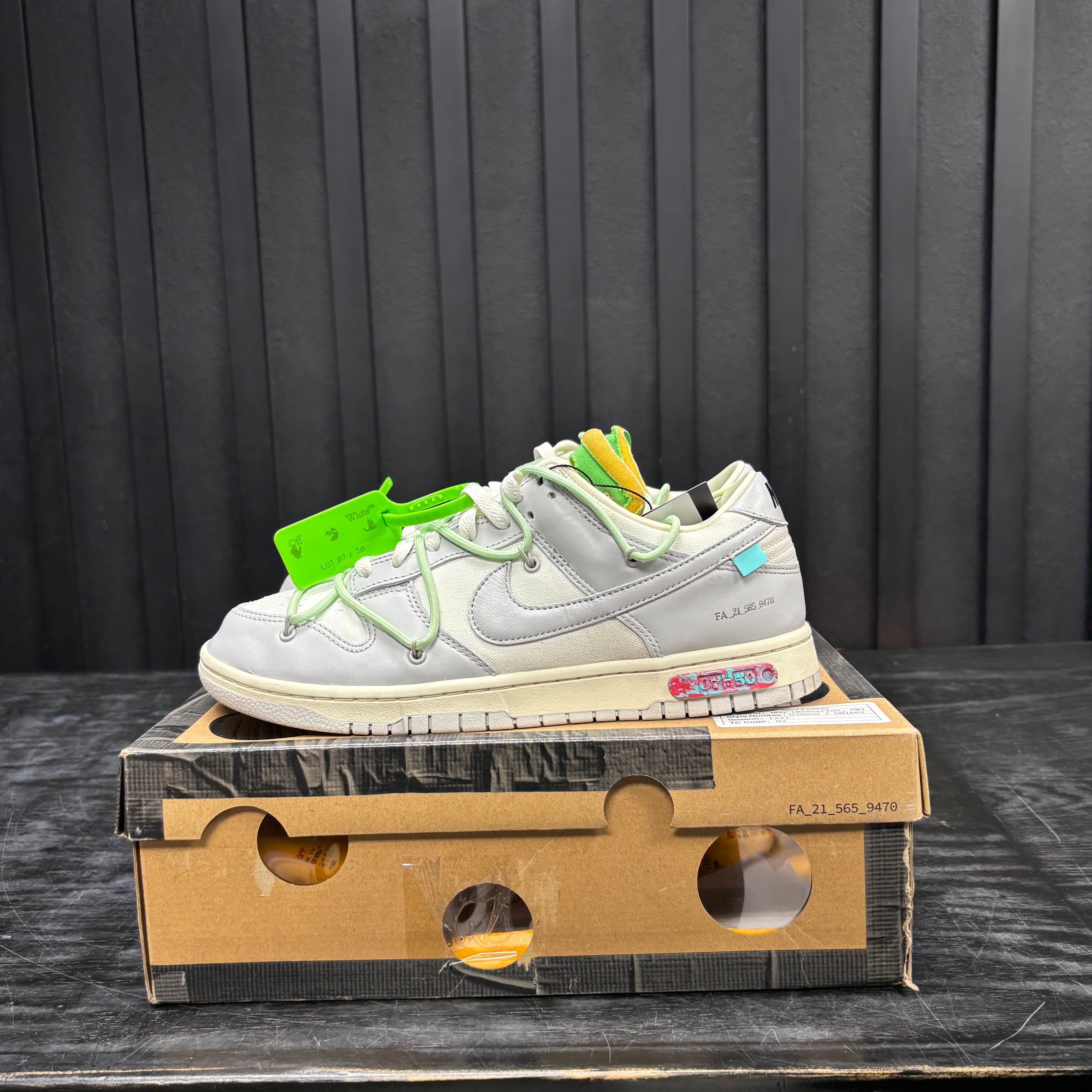 Nike Dunk Low Off-White Lot 7 - Used - 4746