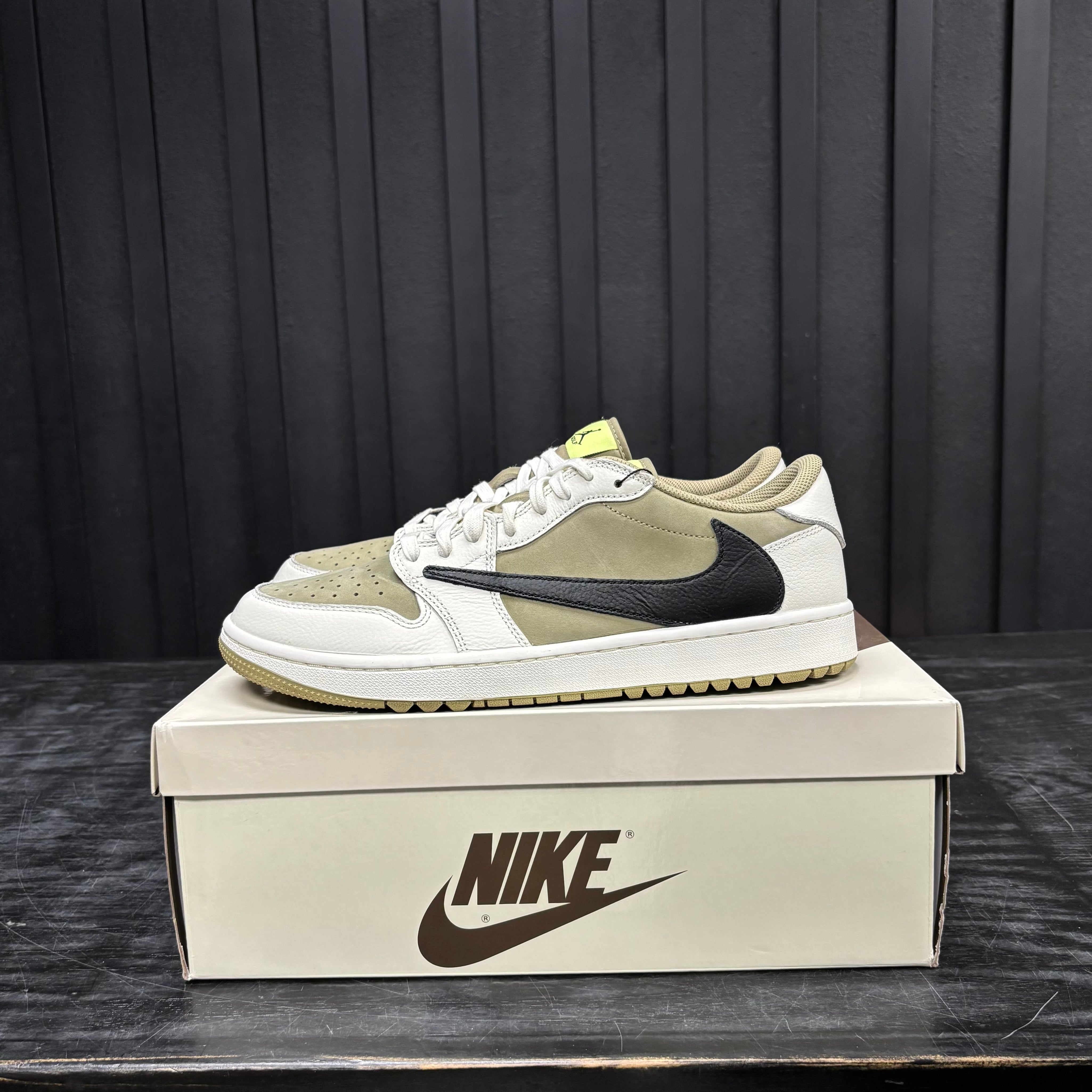 Jordan 1 Retro Low Golf Travis Scott Neutral Olive - Used - 4758