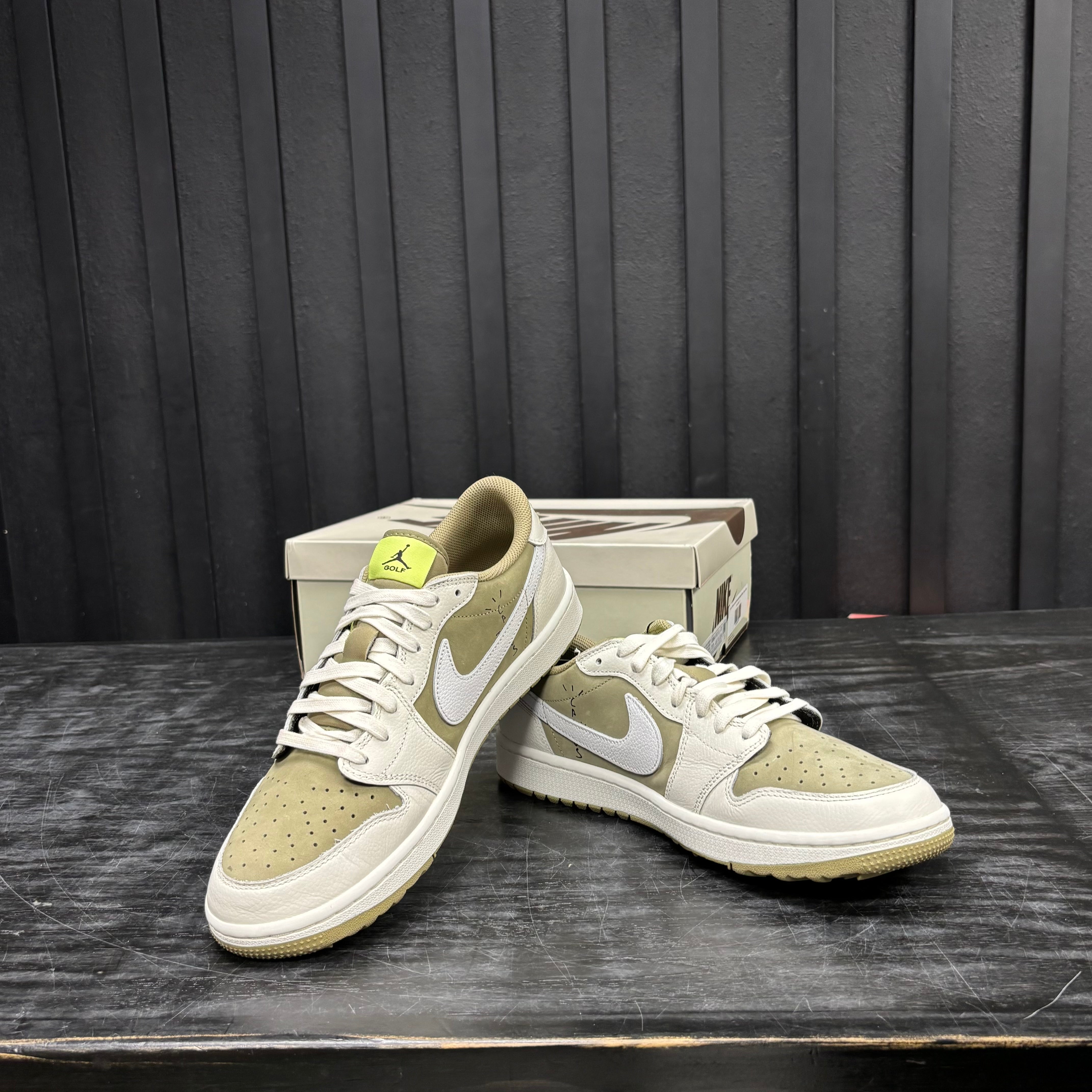 Jordan 1 Retro Low Golf Travis Scott Neutral Olive - Used - 4758
