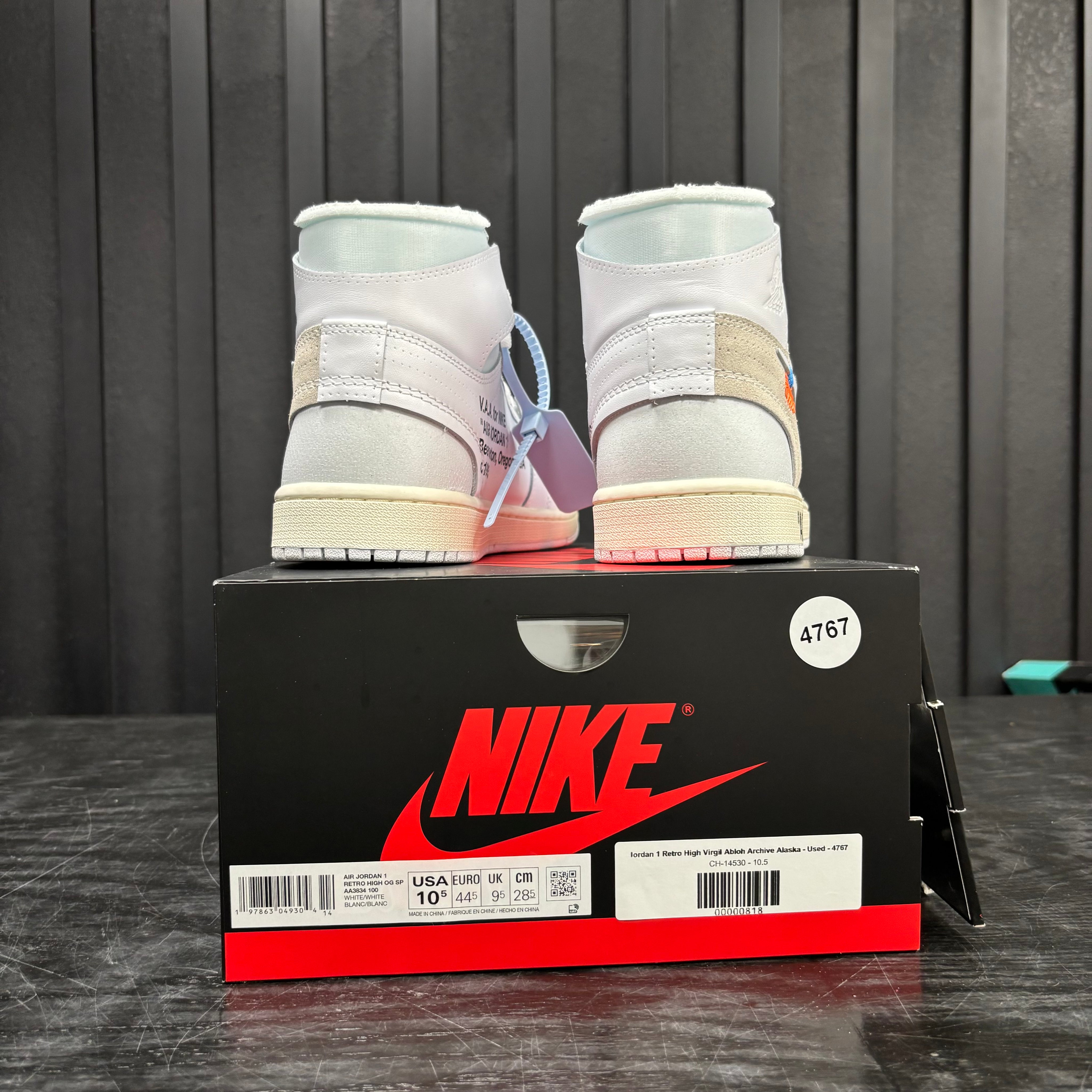 Jordan 1 Retro High Virgil Abloh Archive Alaska - Used - 4767