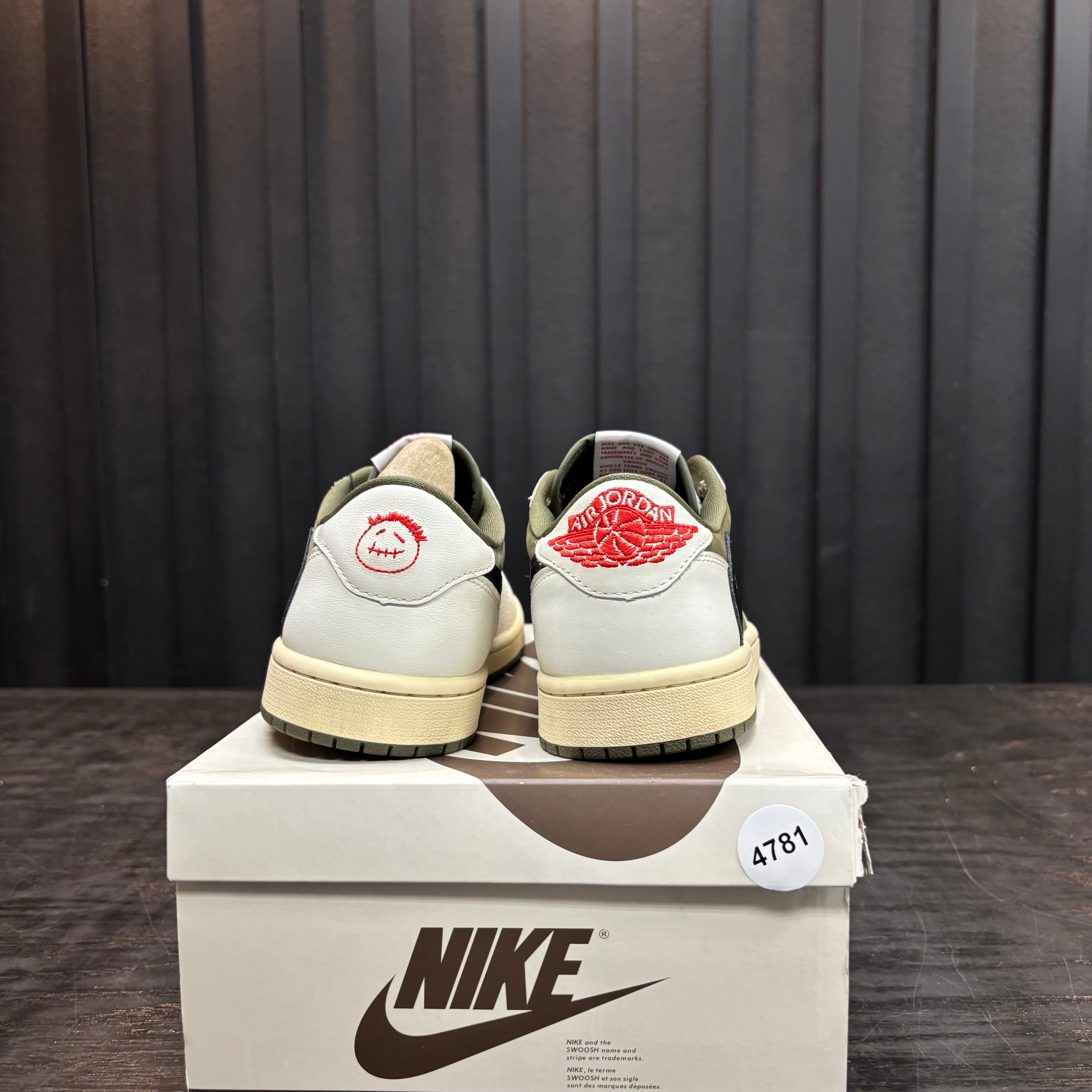 Jordan 1 Retro Low OG SP Travis Scott Medium Olive - Used - 4781