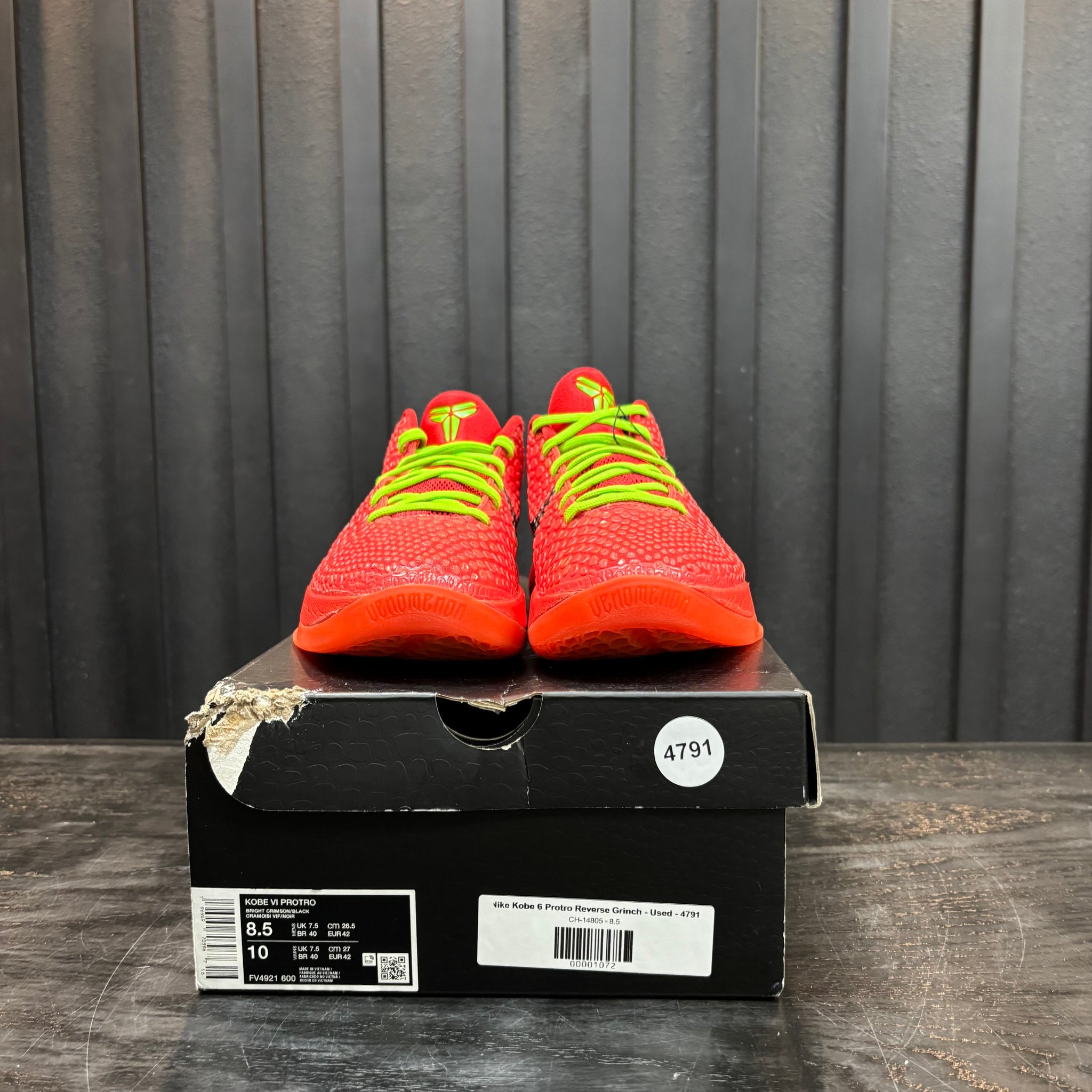 Nike Kobe 6 Protro Reverse Grinch - Used - 4791 – Common Hype