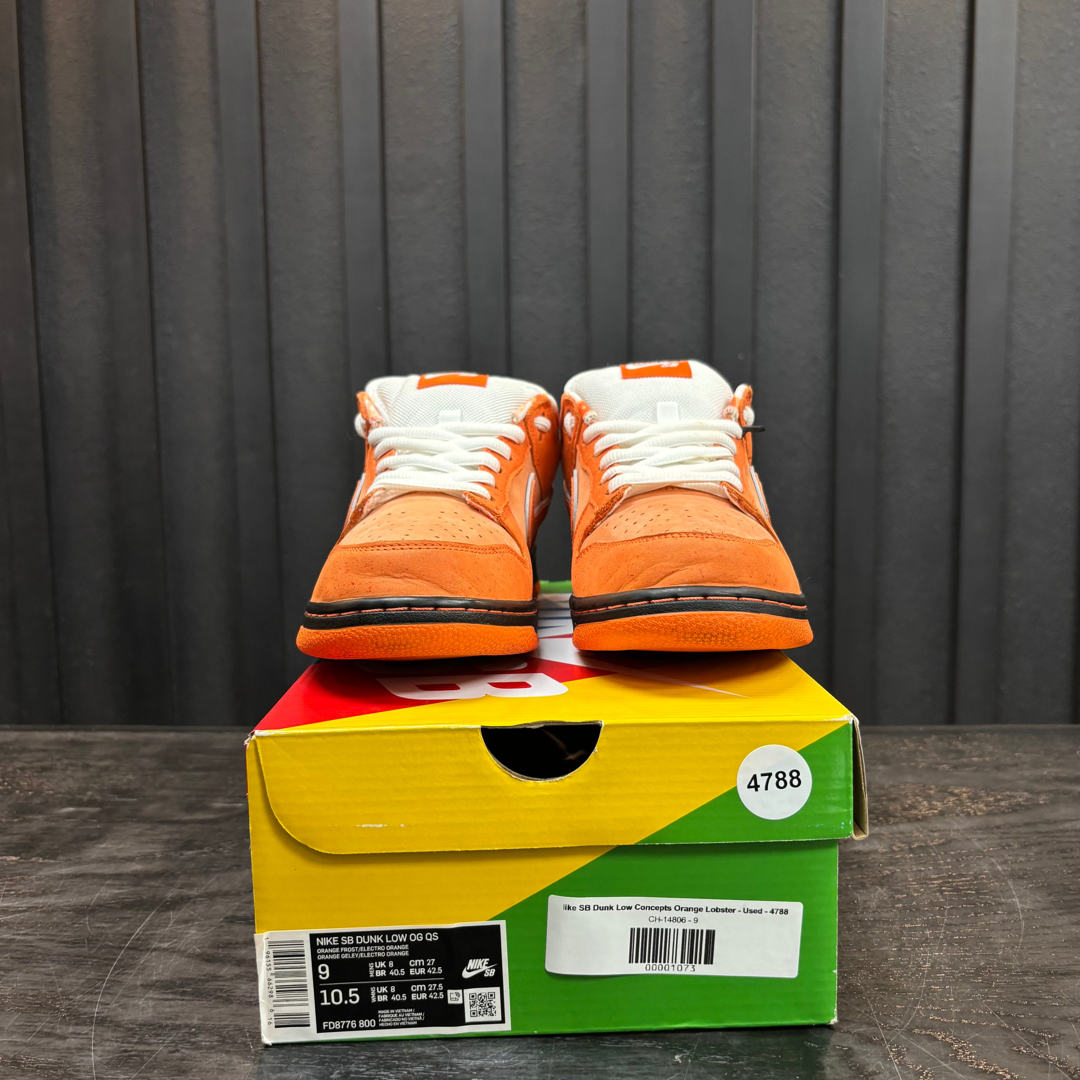 Nike SB Dunk Low Concepts Orange Lobster - Used - 4788