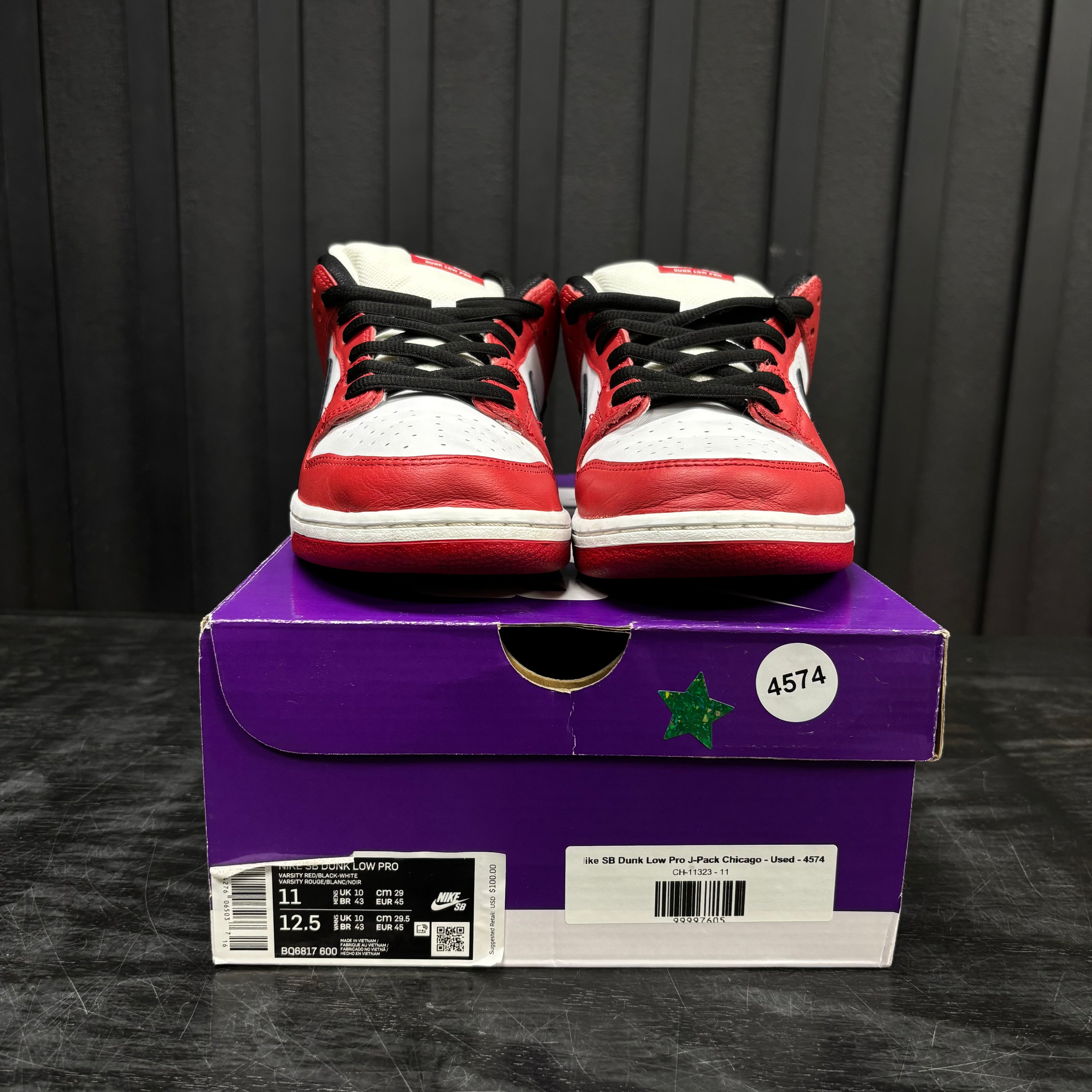Nike SB Dunk Low Pro J-Pack Chicago - Used - 4574