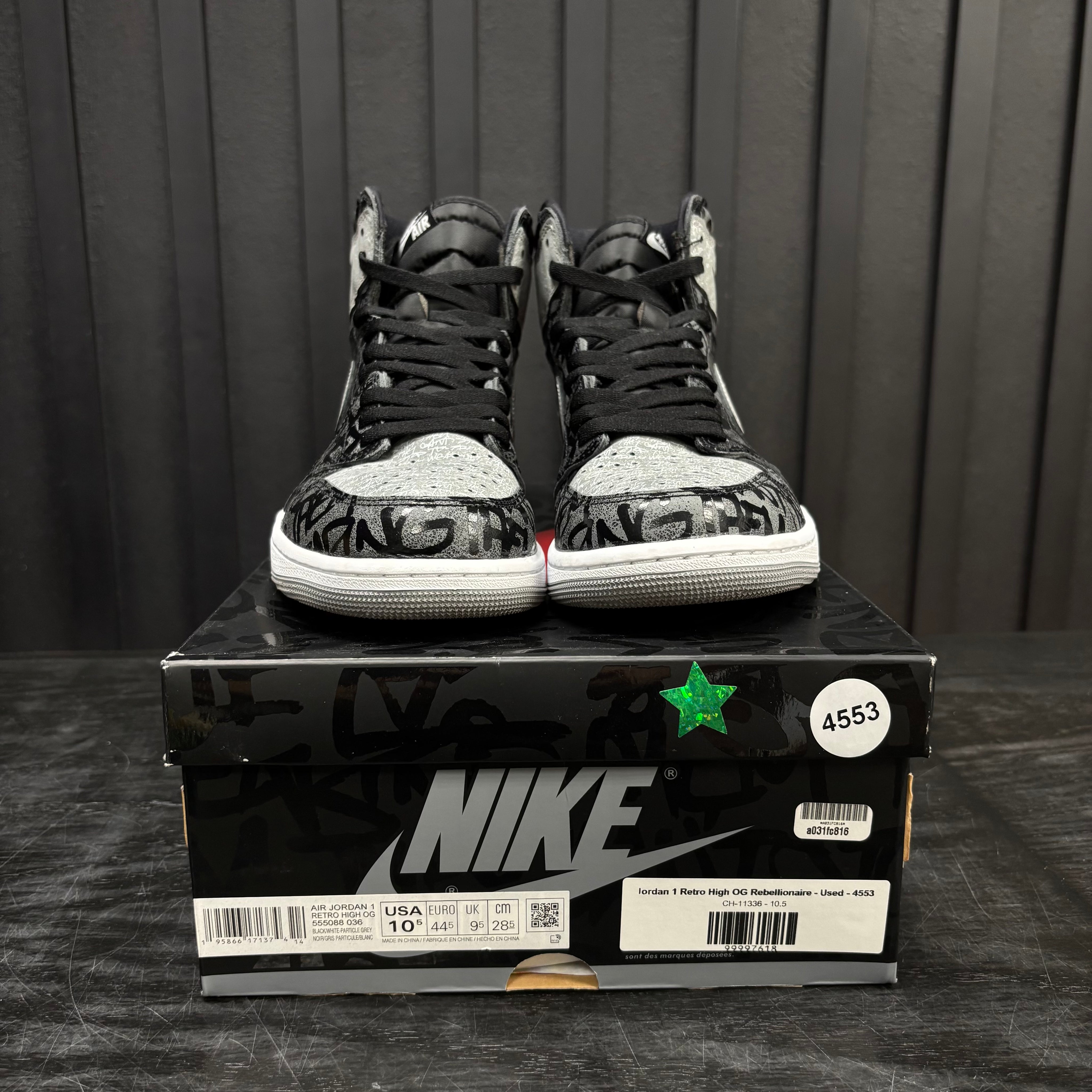 Jordan 1 Retro High OG Rebellionaire - Used - 4553