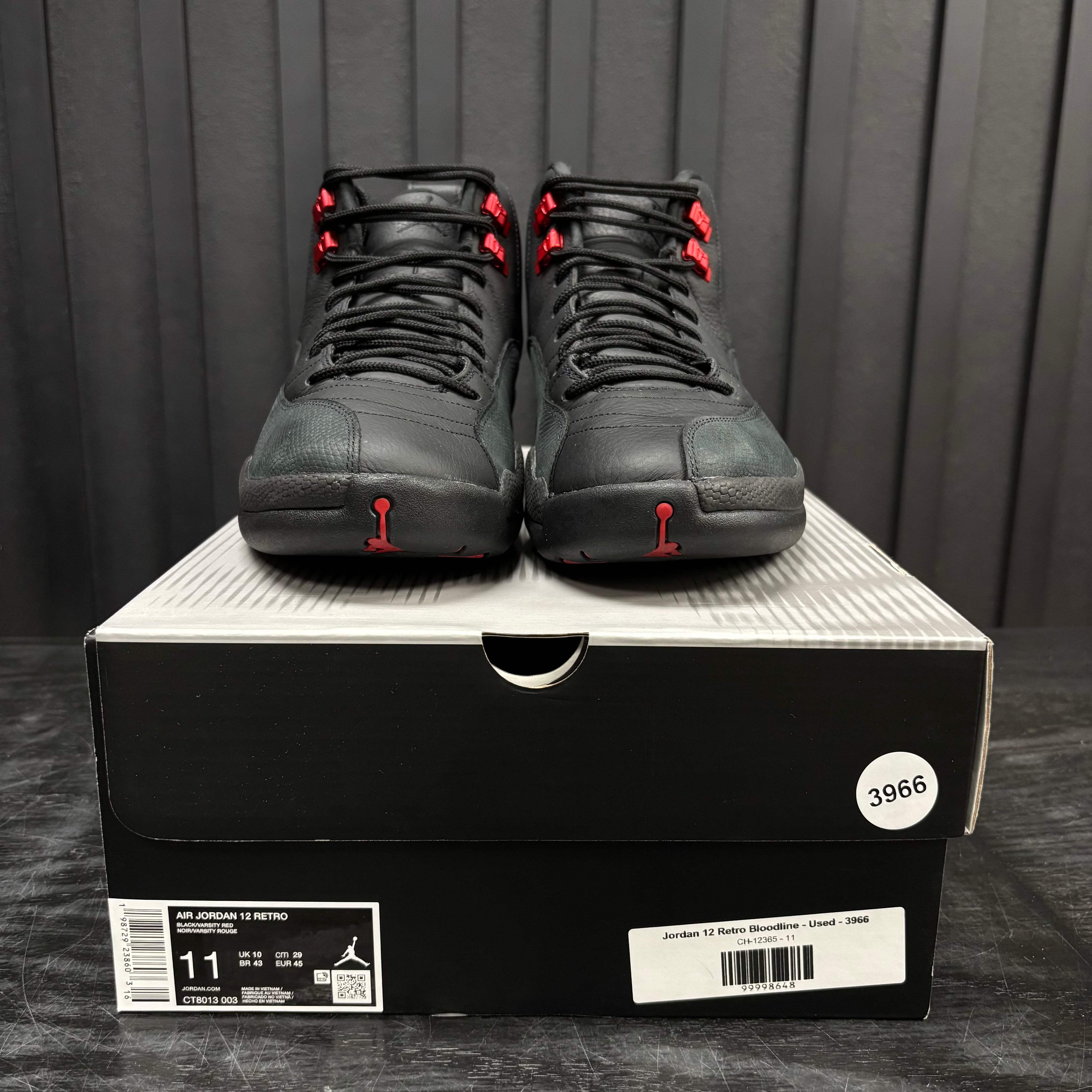Jordan 12 Retro Bloodline - Used - 3966