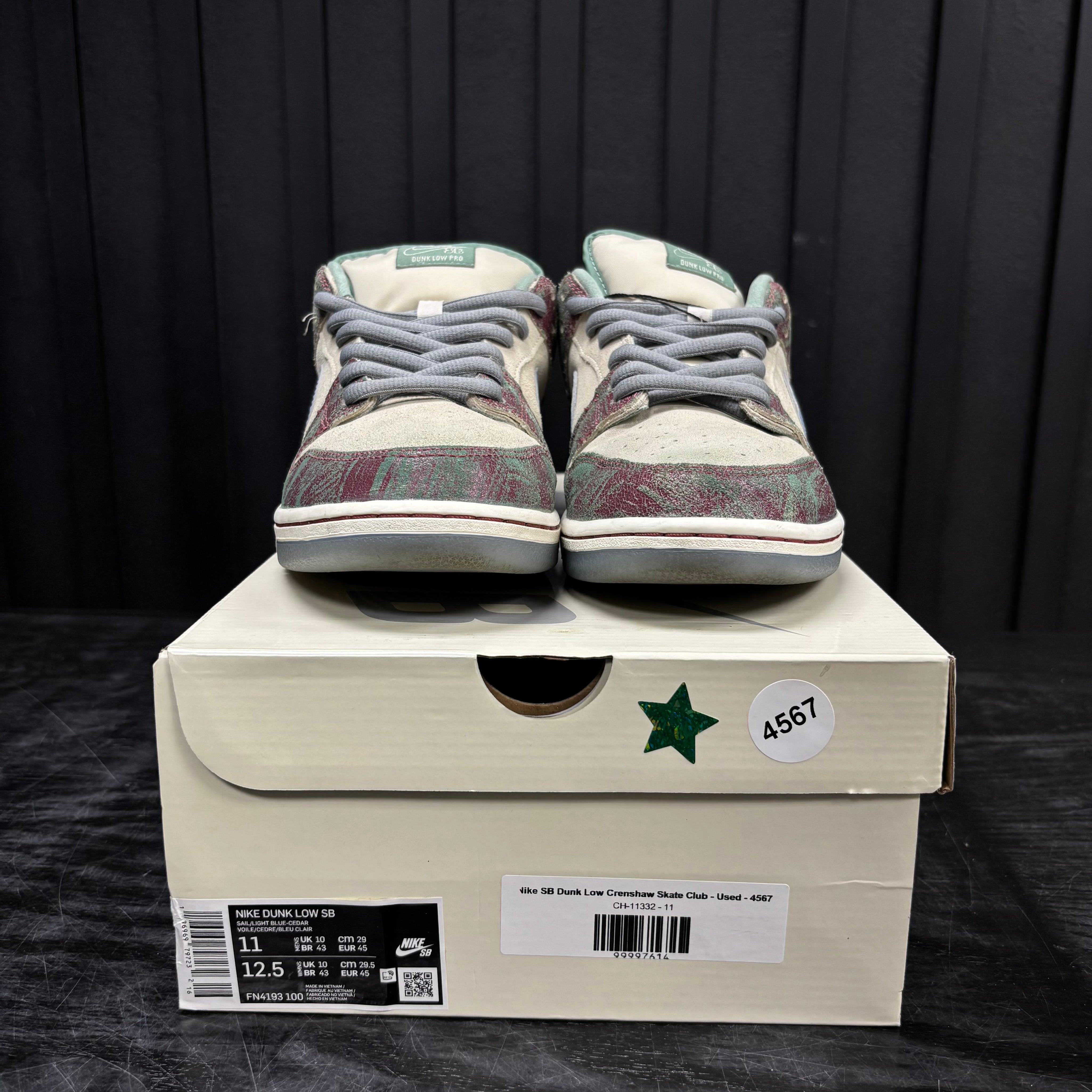Nike SB Dunk Low Crenshaw Skate Club - Used - 4567