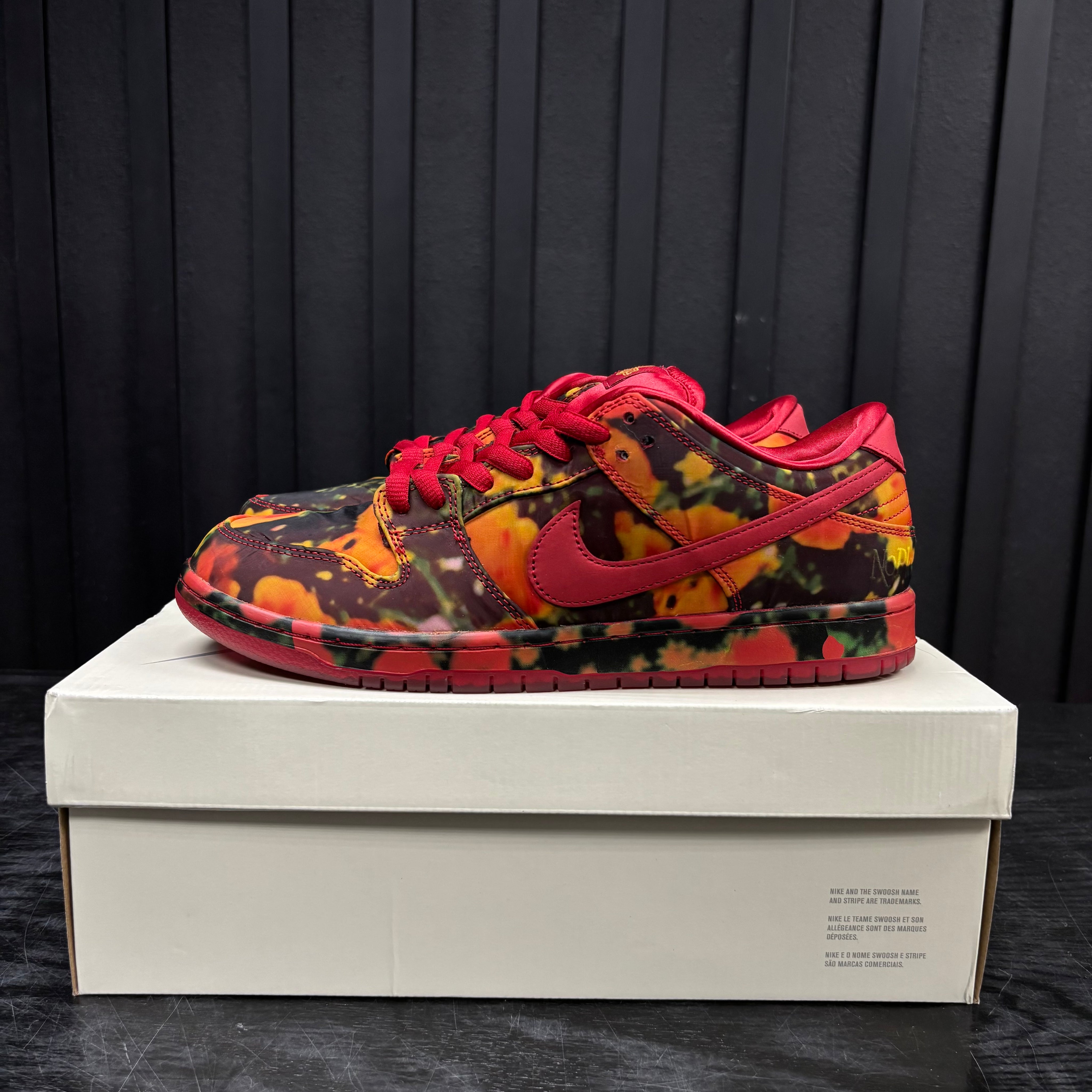 Nike SB Dunk Low The Wizard of Oz Poppy Field - Used - 4556