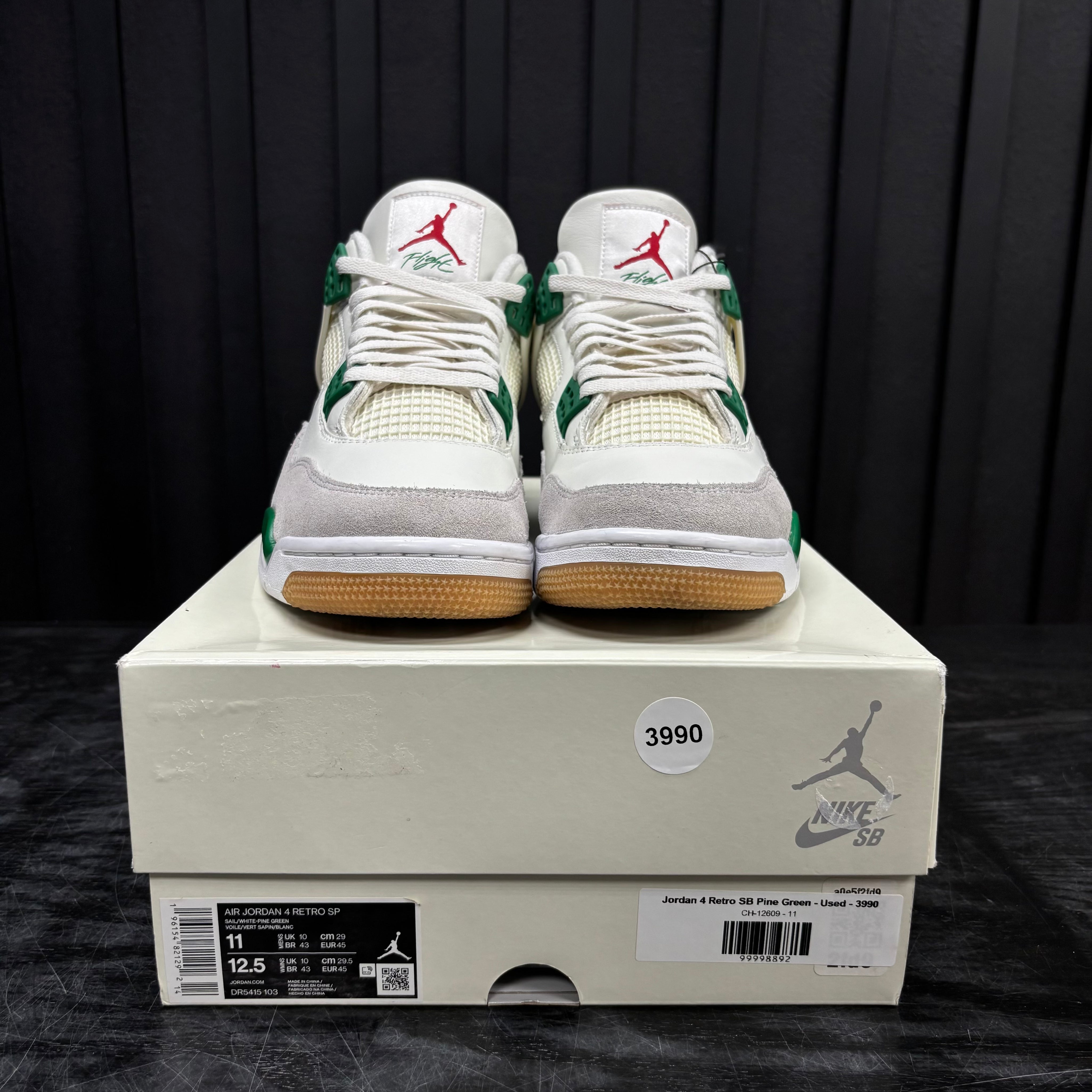 Jordan 4 Retro SB Pine Green - Used - 3990