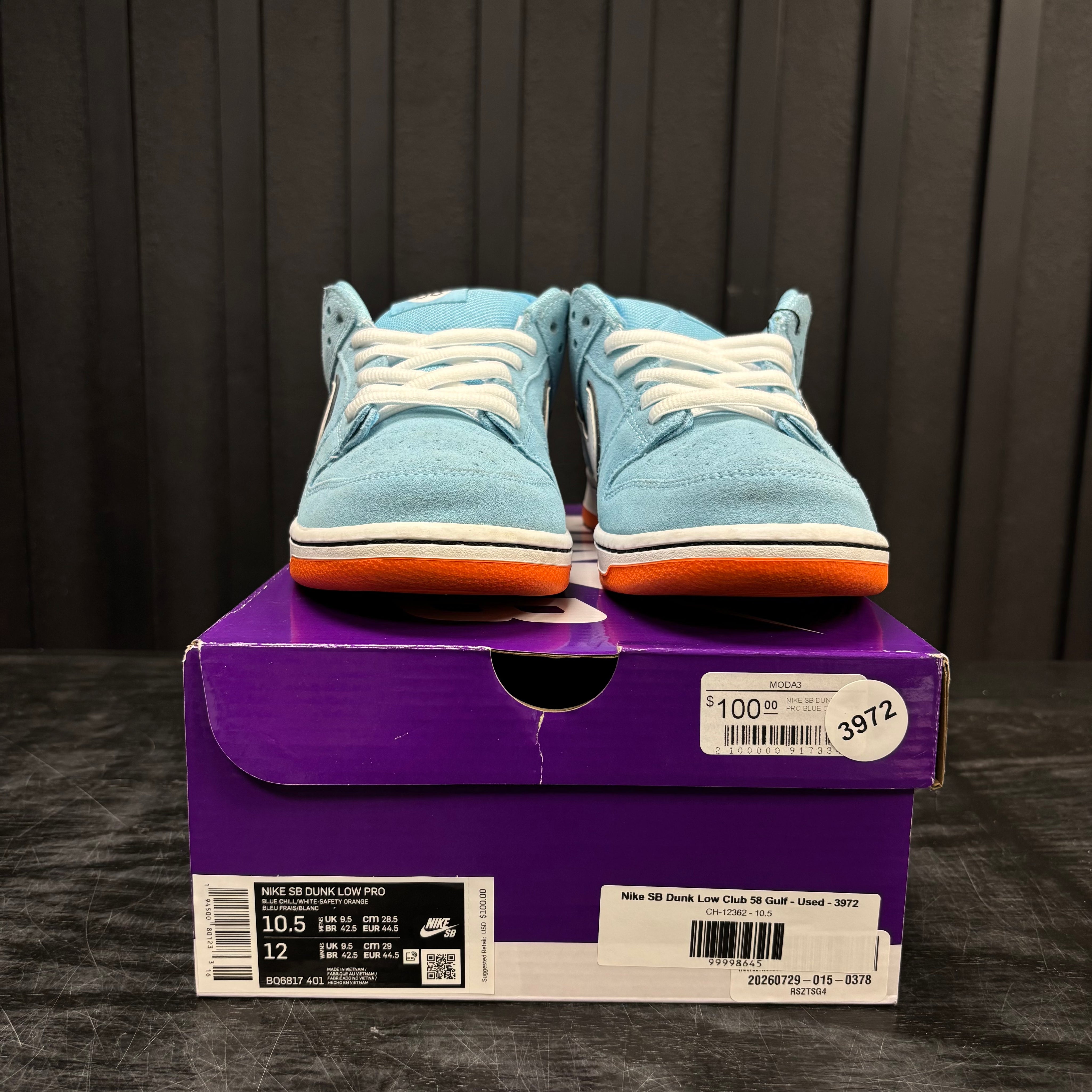 Nike SB Dunk Low Club 58 Gulf - Used - 3972