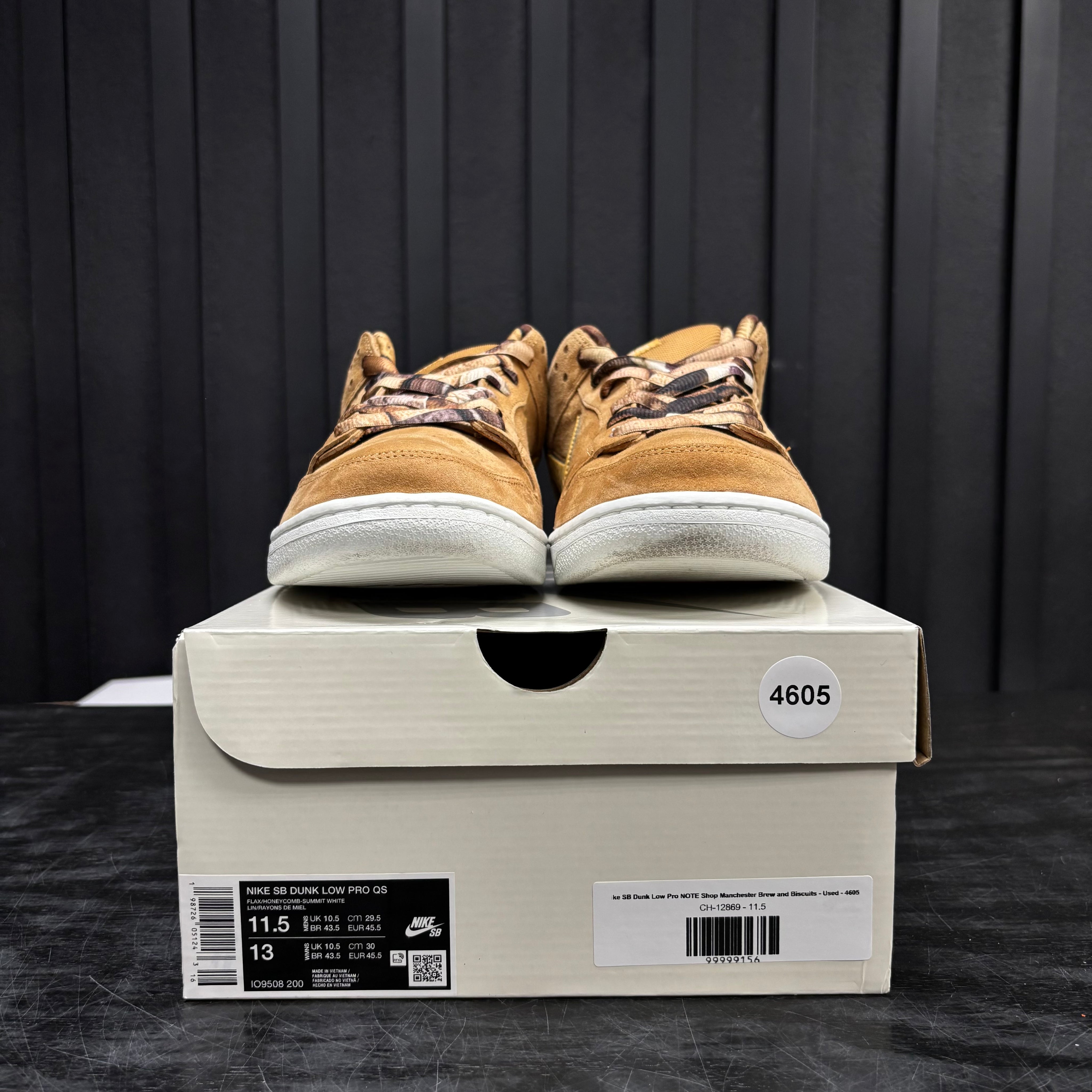 Nike SB Dunk Low Pro NOTE Shop Manchester Brew and Biscuits - Used - 4605