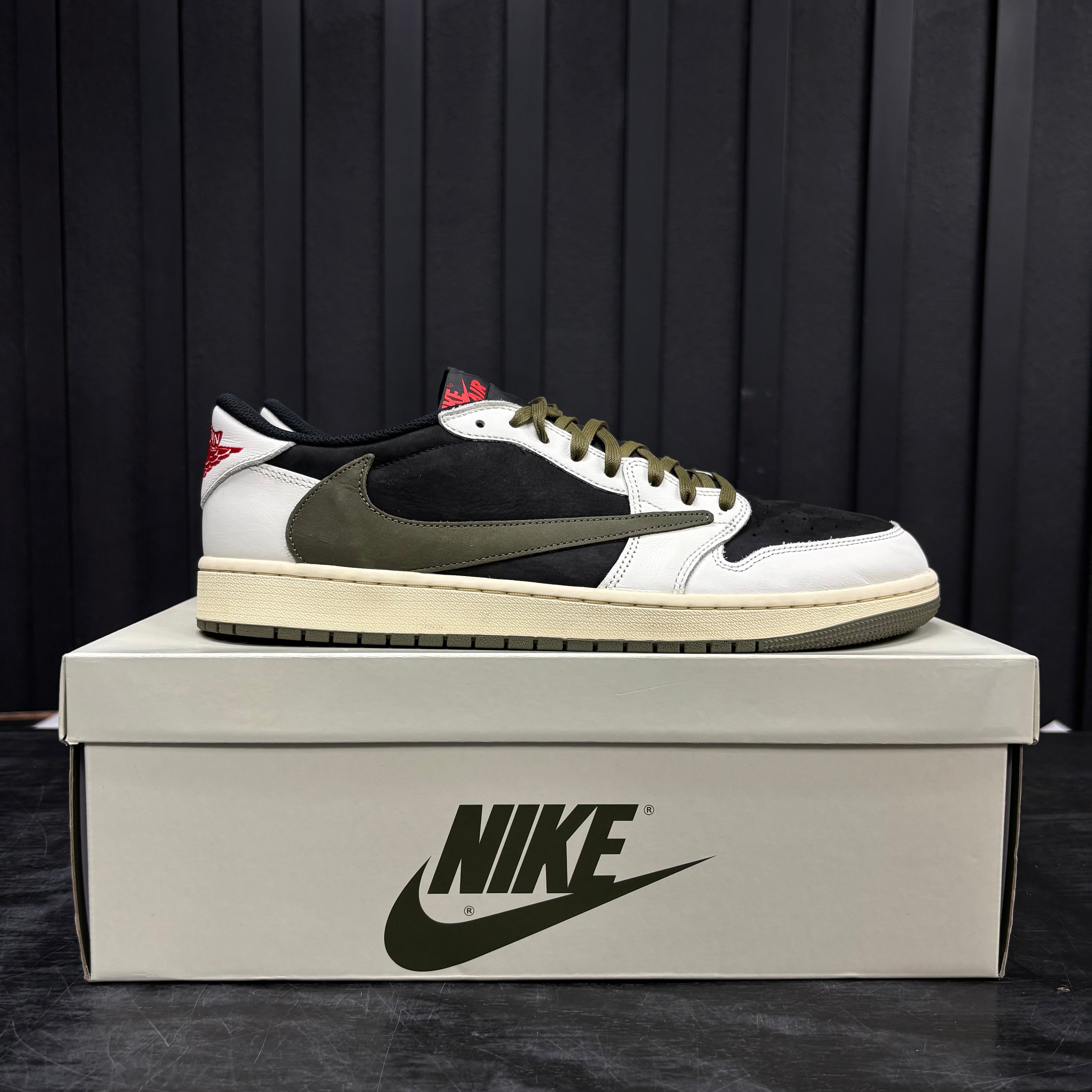 Jordan 1 Retro Low OG SP Travis Scott Olive (Women's) - Used - 4613