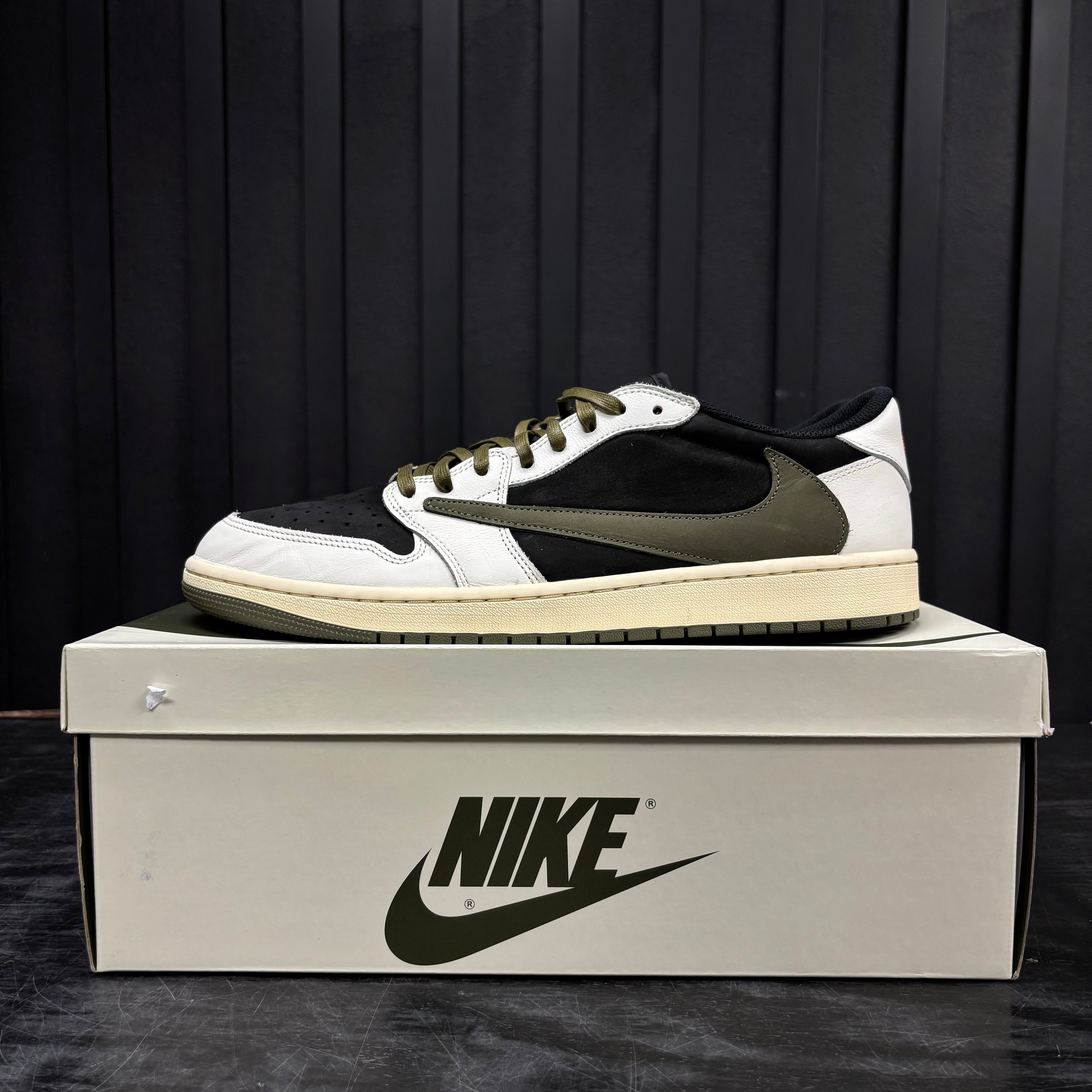 Jordan 1 Retro Low OG SP Travis Scott Olive (Women's) - Used - 4613