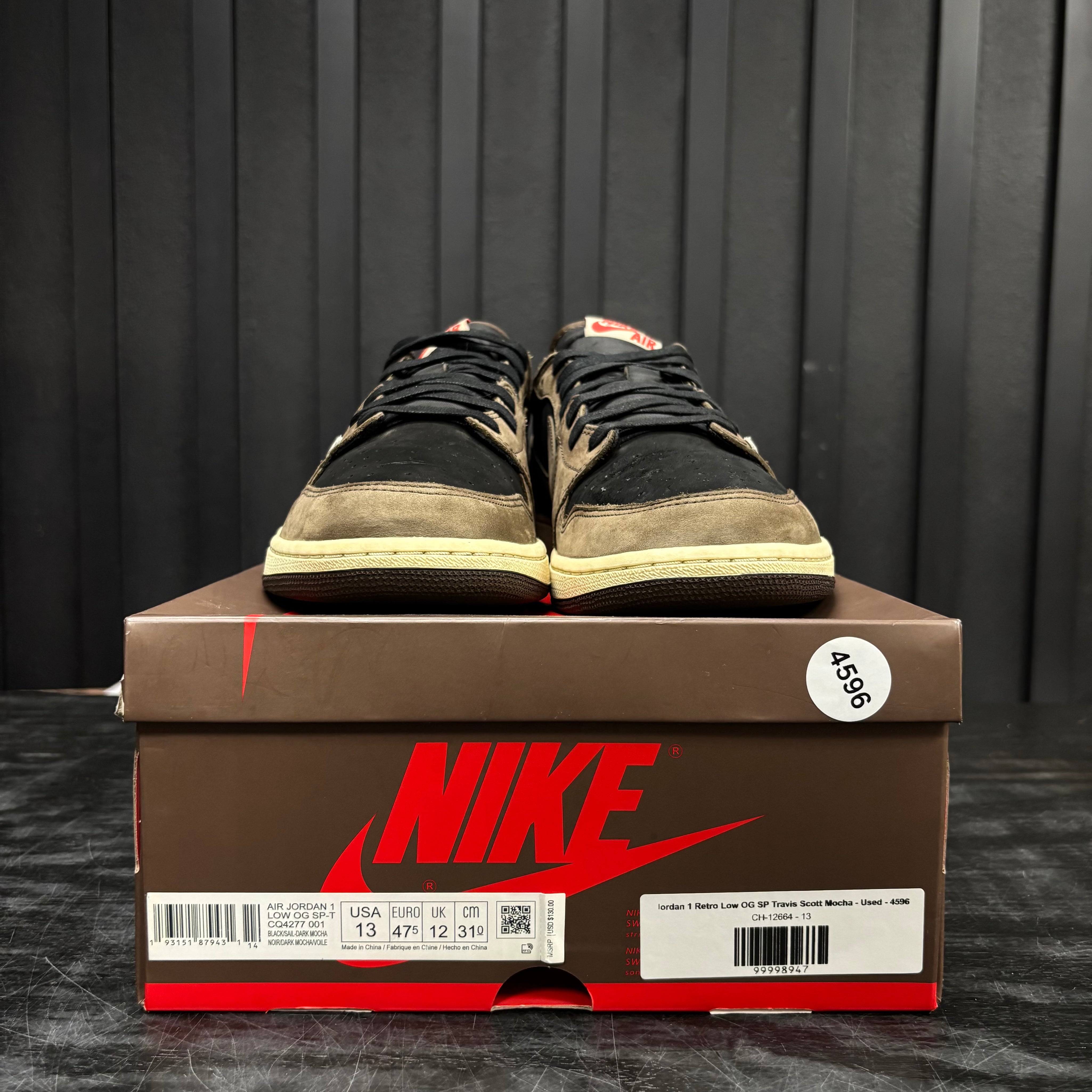 Jordan 1 Retro Low OG SP Travis Scott Mocha - Used - 4610