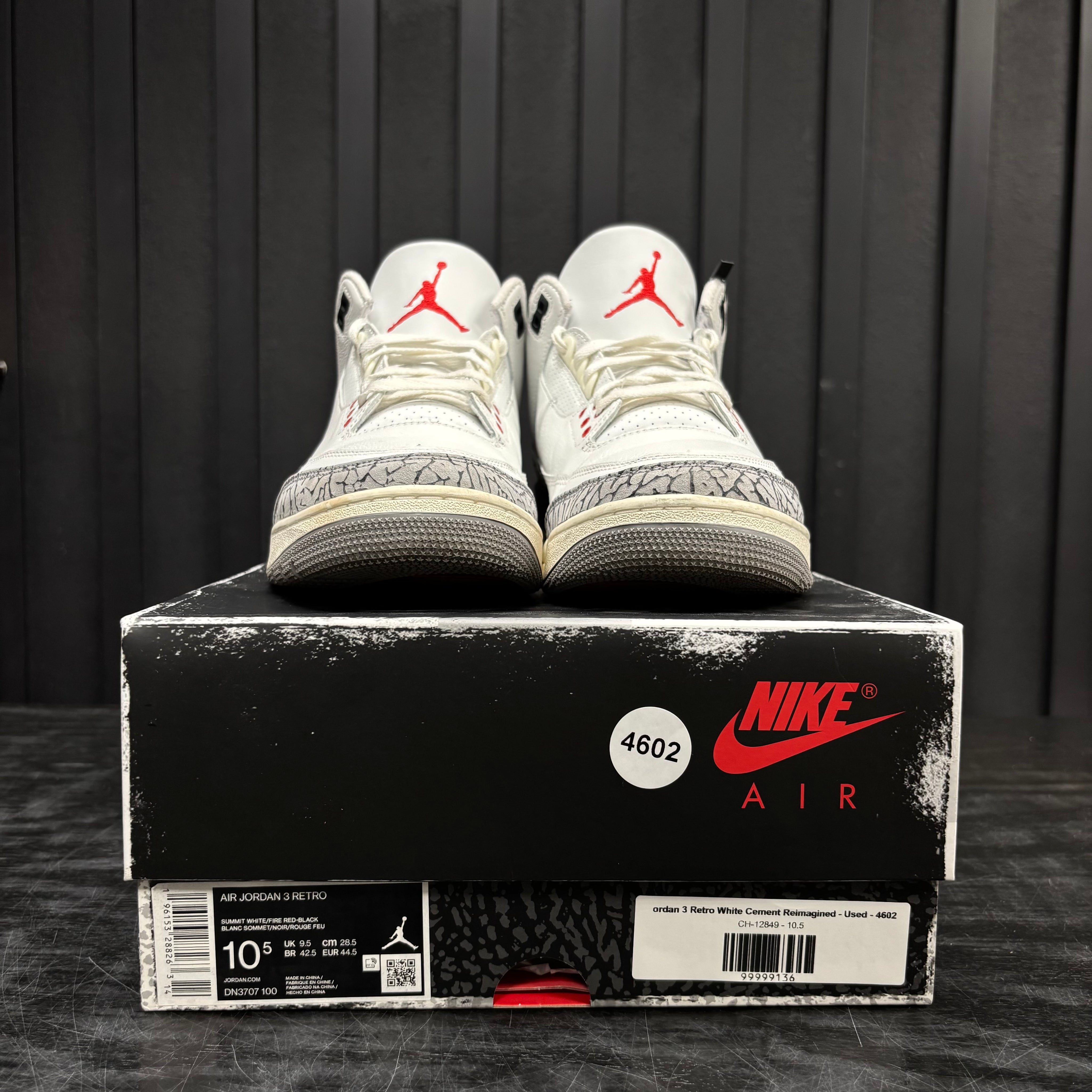 Jordan 3 Retro White Cement Reimagined - Used - 4602