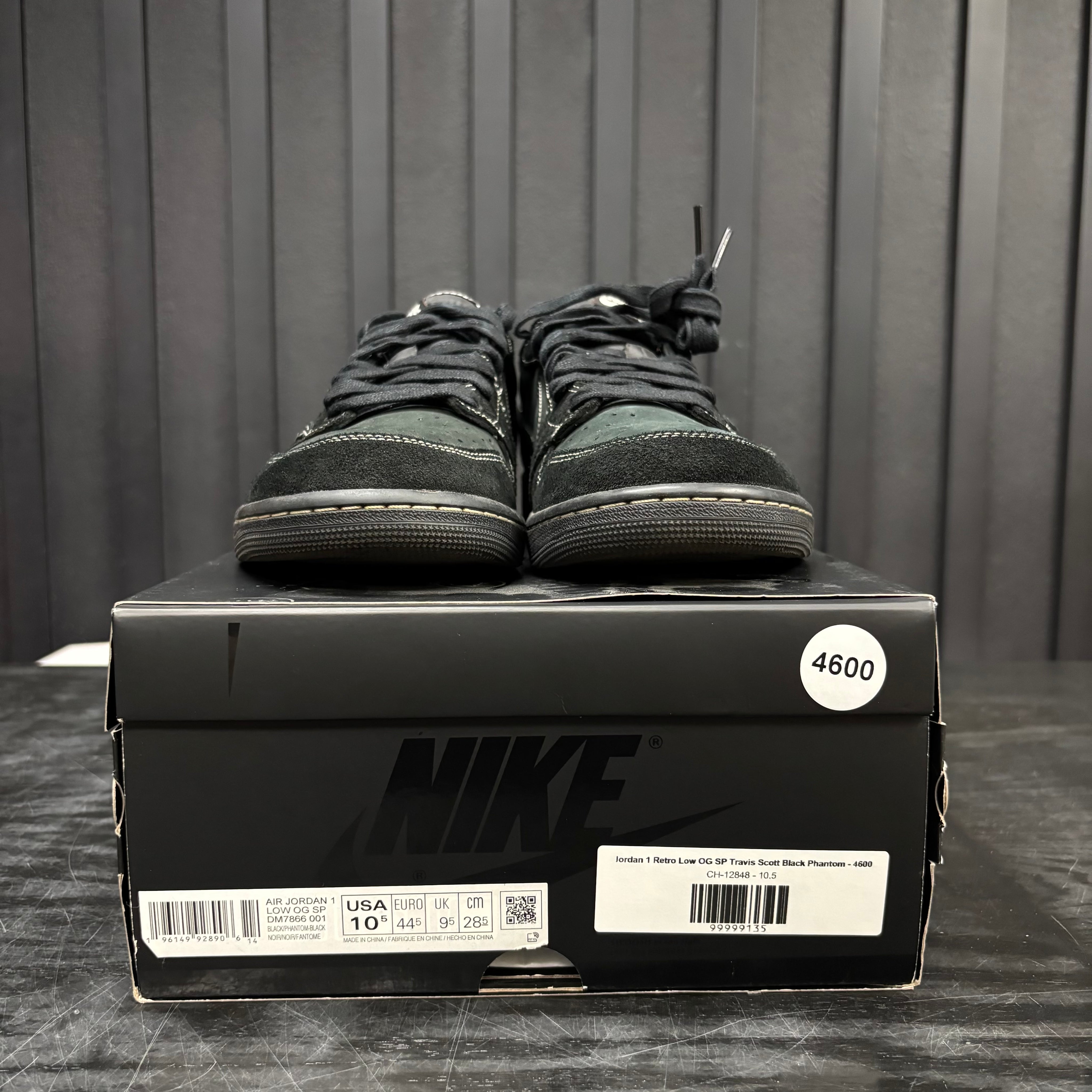 Jordan 1 Retro Low OG SP Travis Scott Black Phantom - 4600