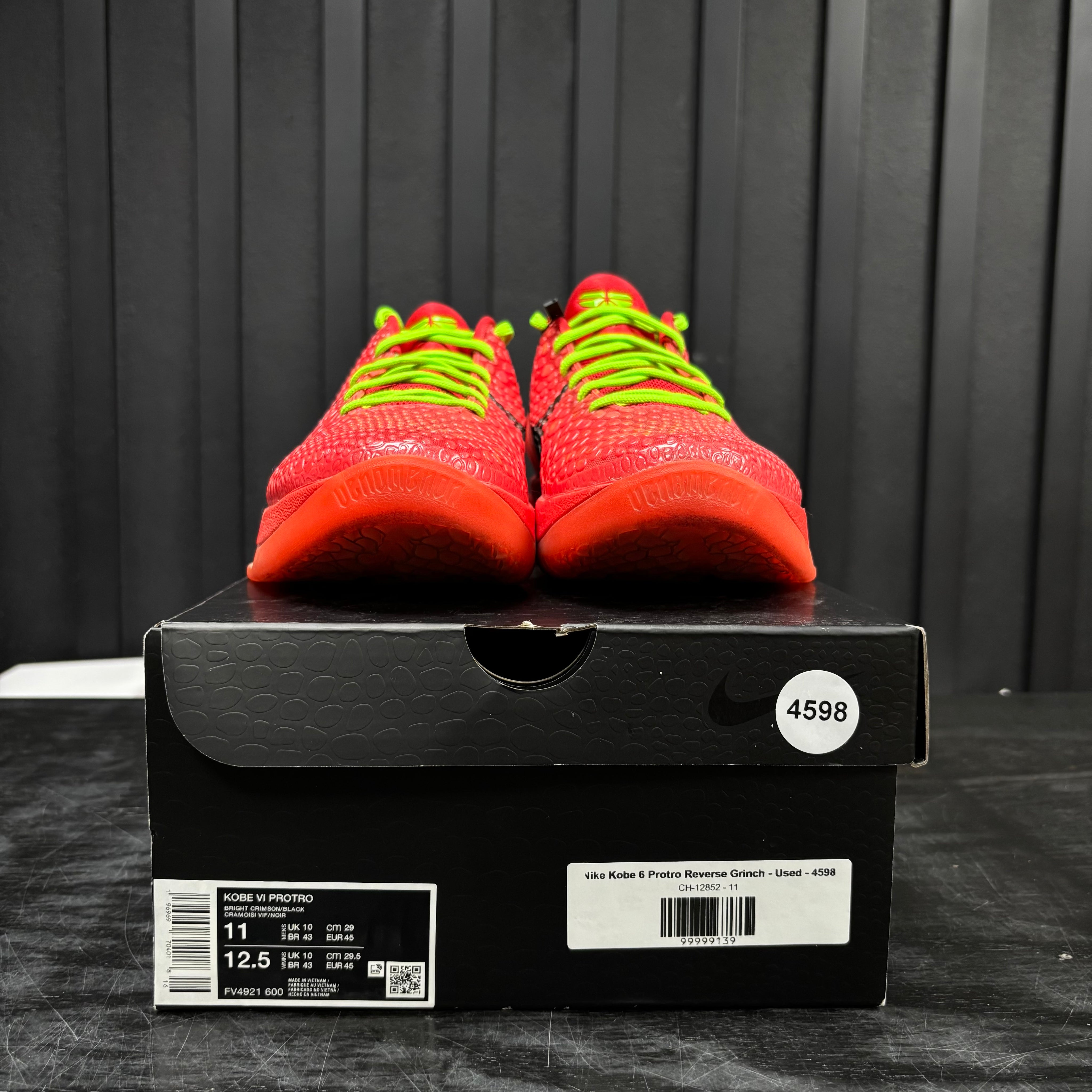 Nike Kobe 6 Protro Reverse Grinch - Used - 4598