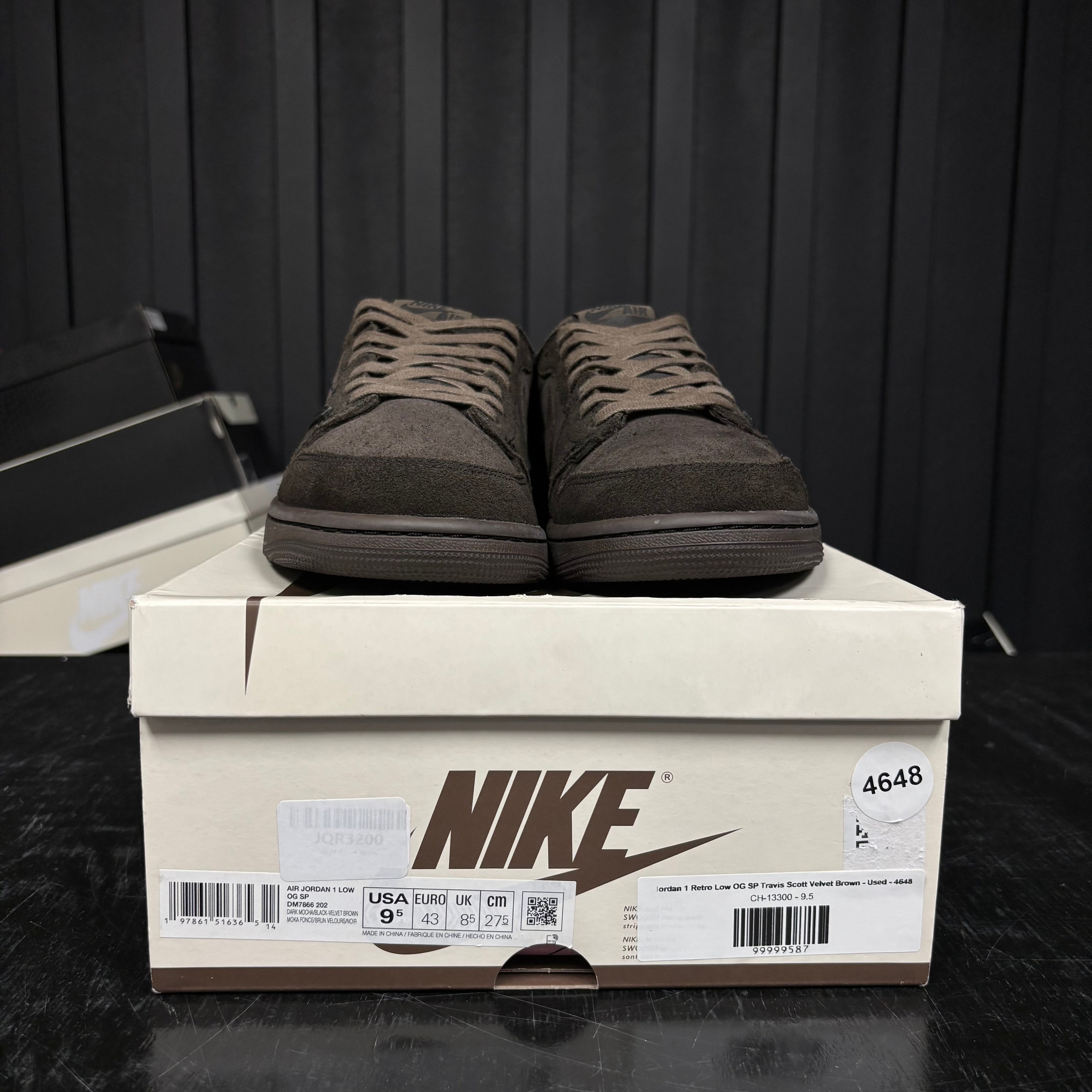 Jordan 1 Retro Low OG SP Travis Scott Velvet Brown - Used - 4648