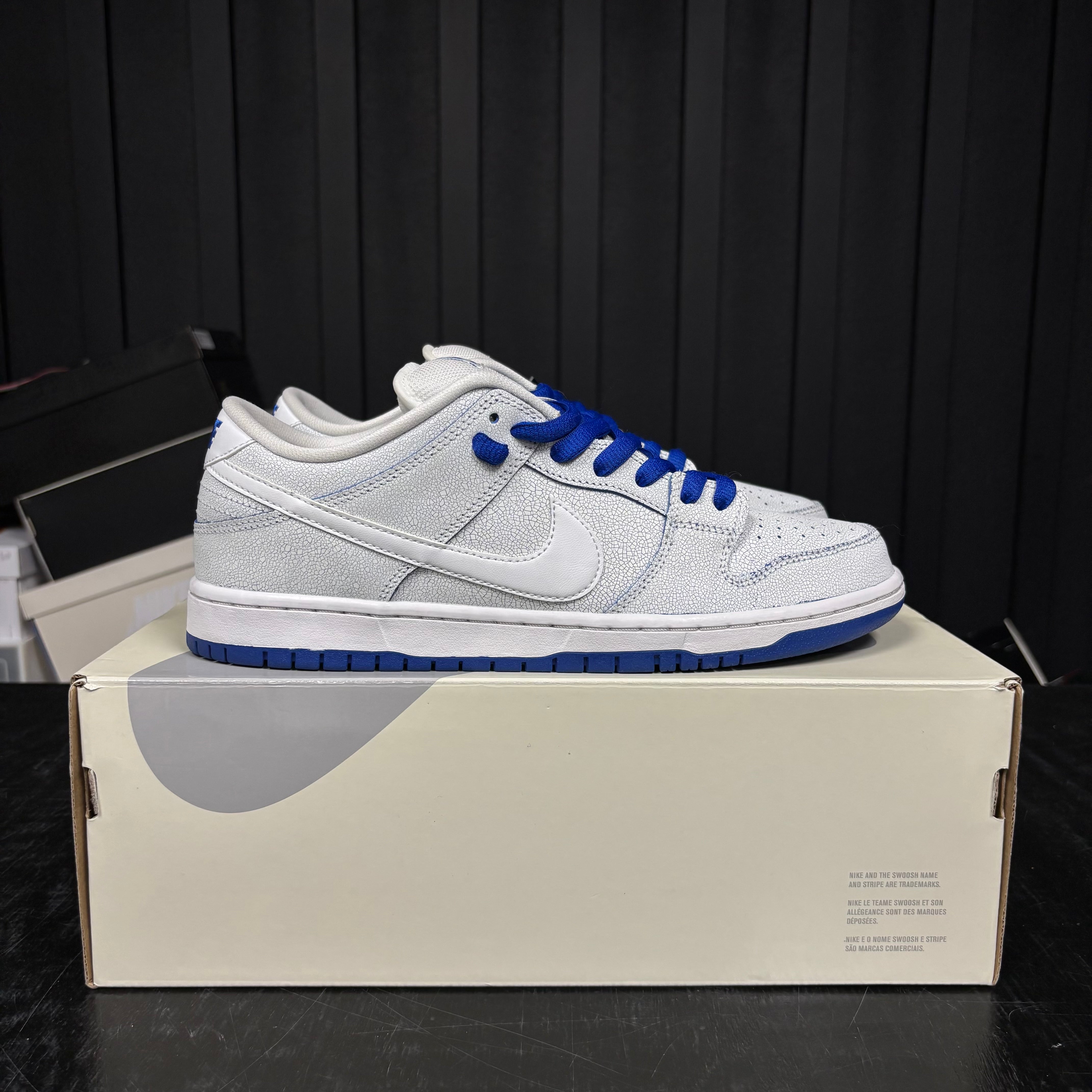 Nike SB Dunk Low Premium White Game Royal - Used - 4662