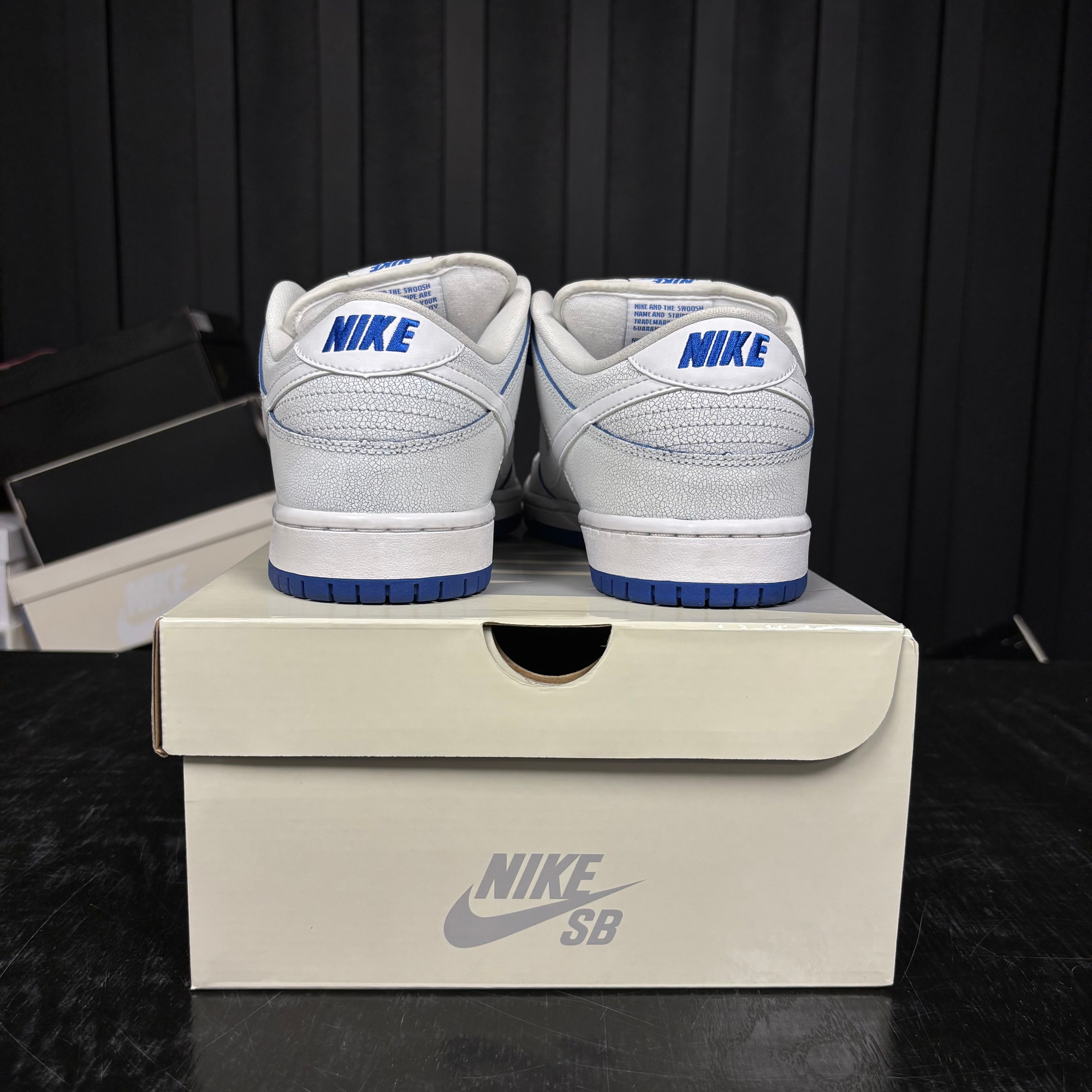 Nike SB Dunk Low Premium White Game Royal - Used - 4662