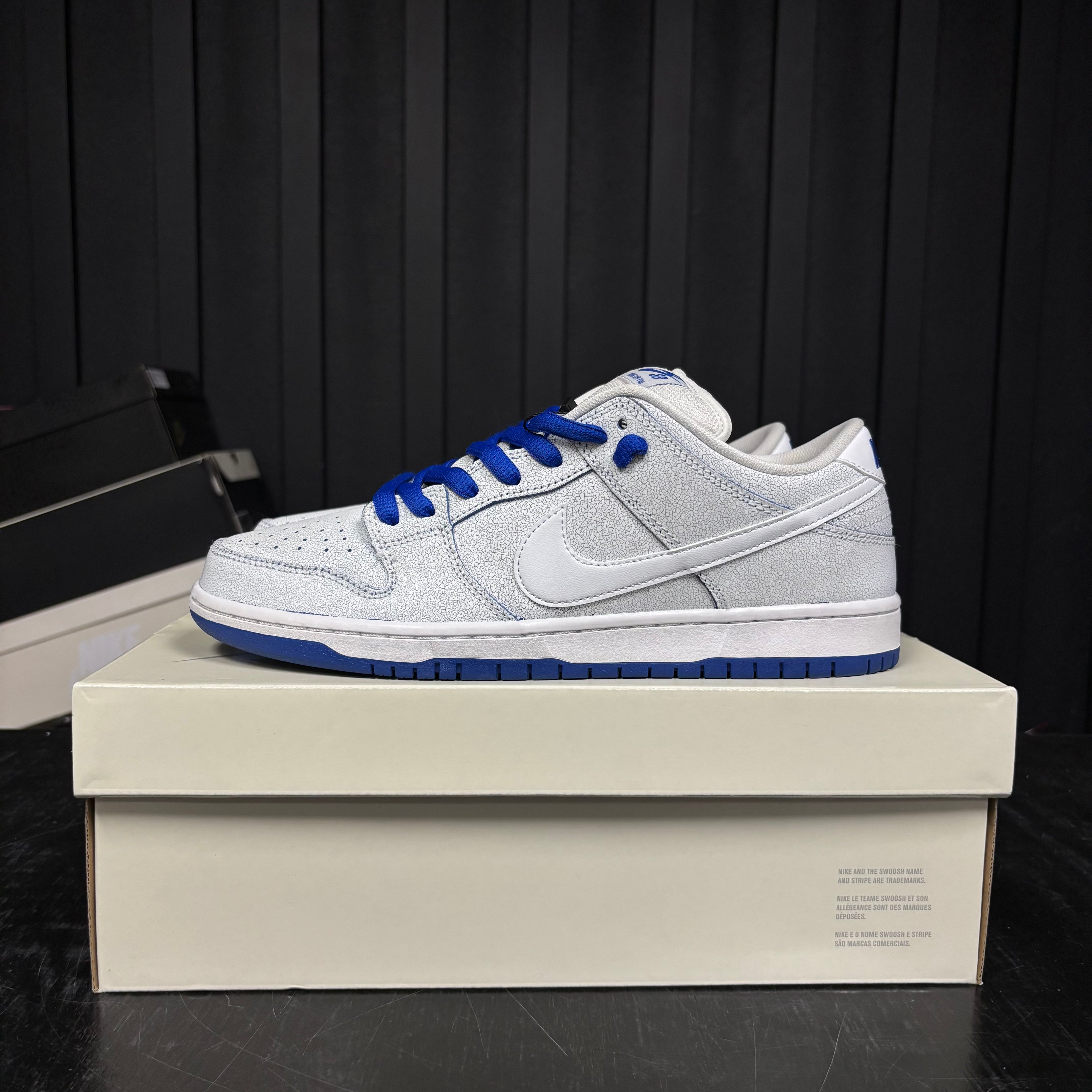 Nike SB Dunk Low Premium White Game Royal - Used - 4662