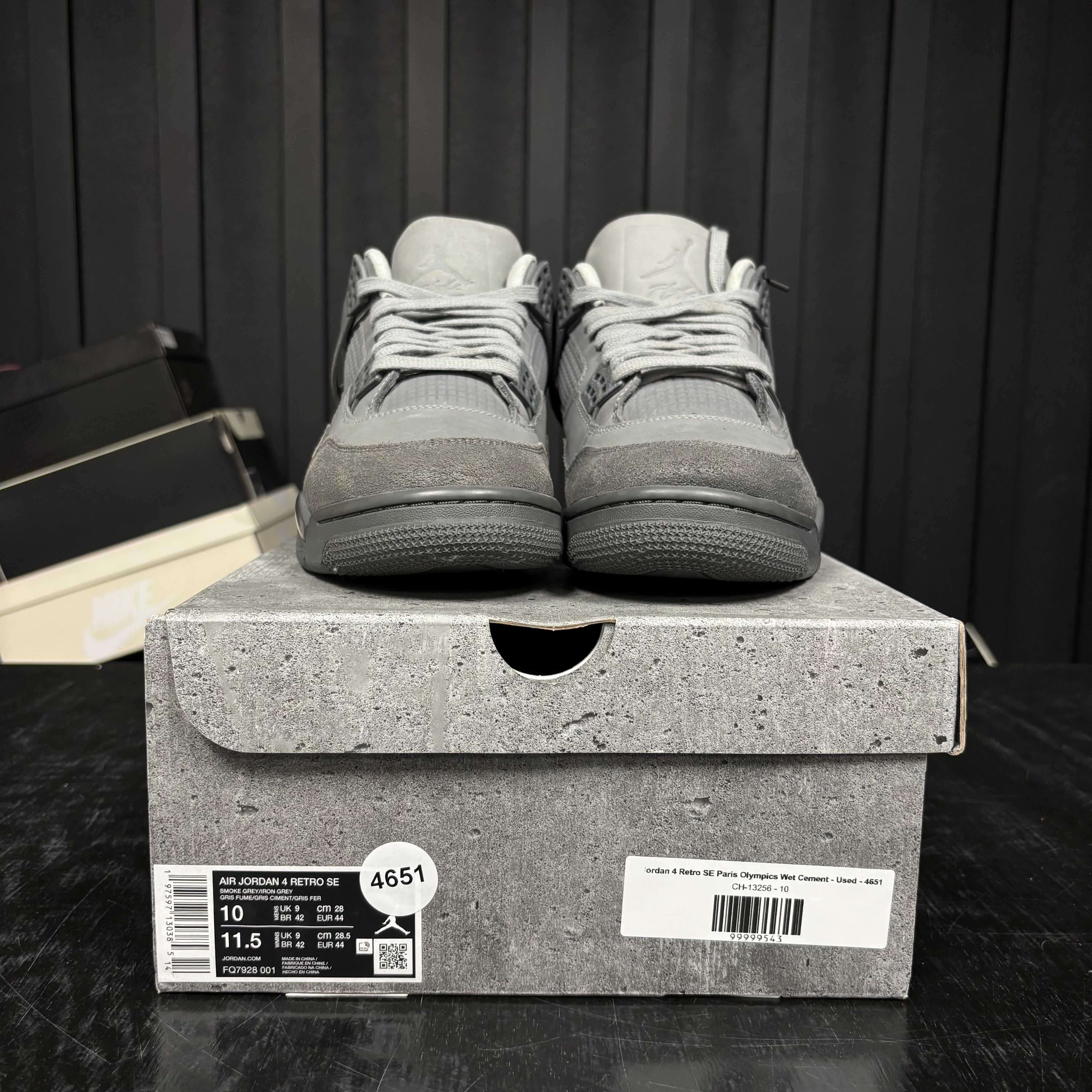 Jordan 4 Retro SE Paris Olympics Wet Cement - Used - 4651