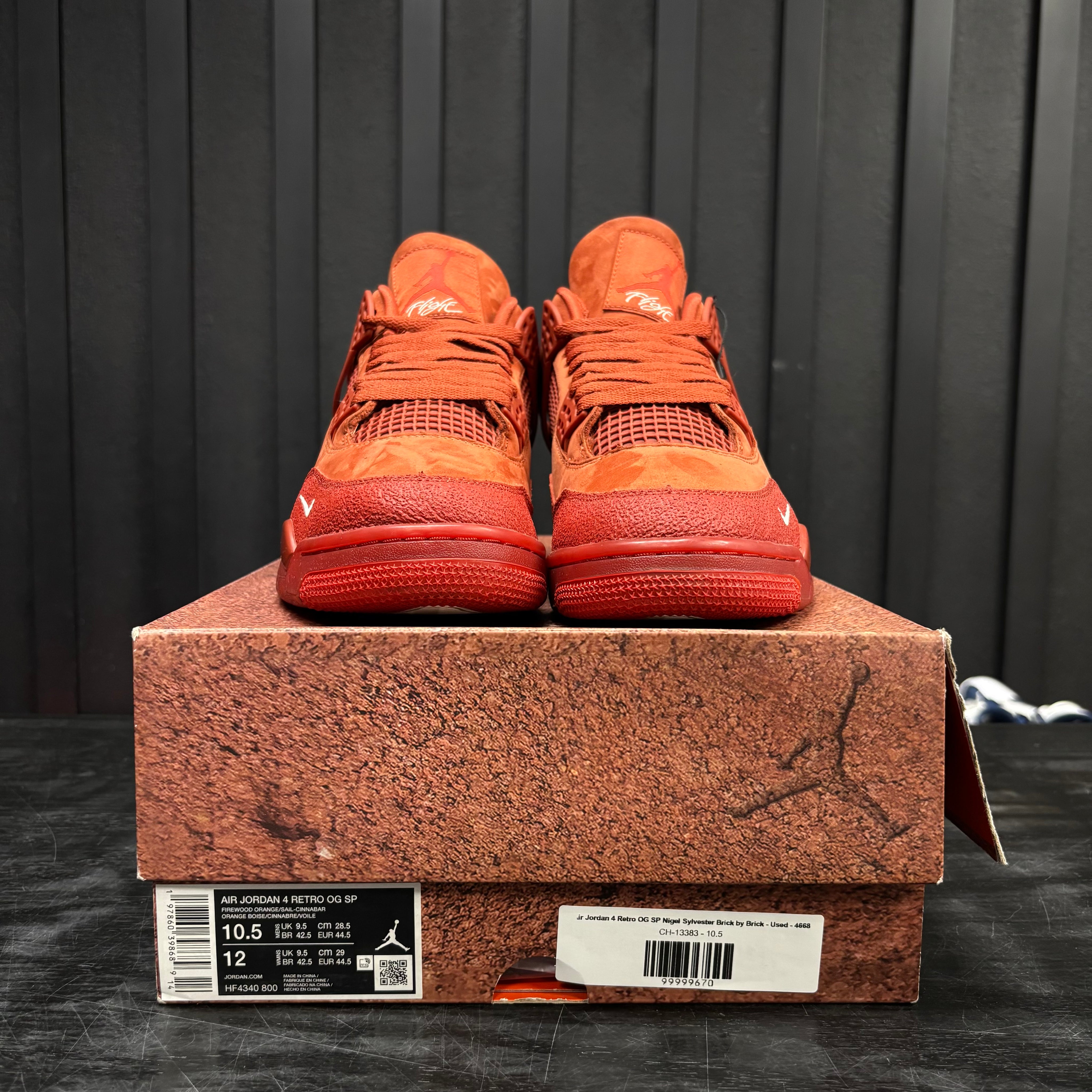 Air Jordan 4 Retro OG SP Nigel Sylvester Brick by Brick - Used - 4668