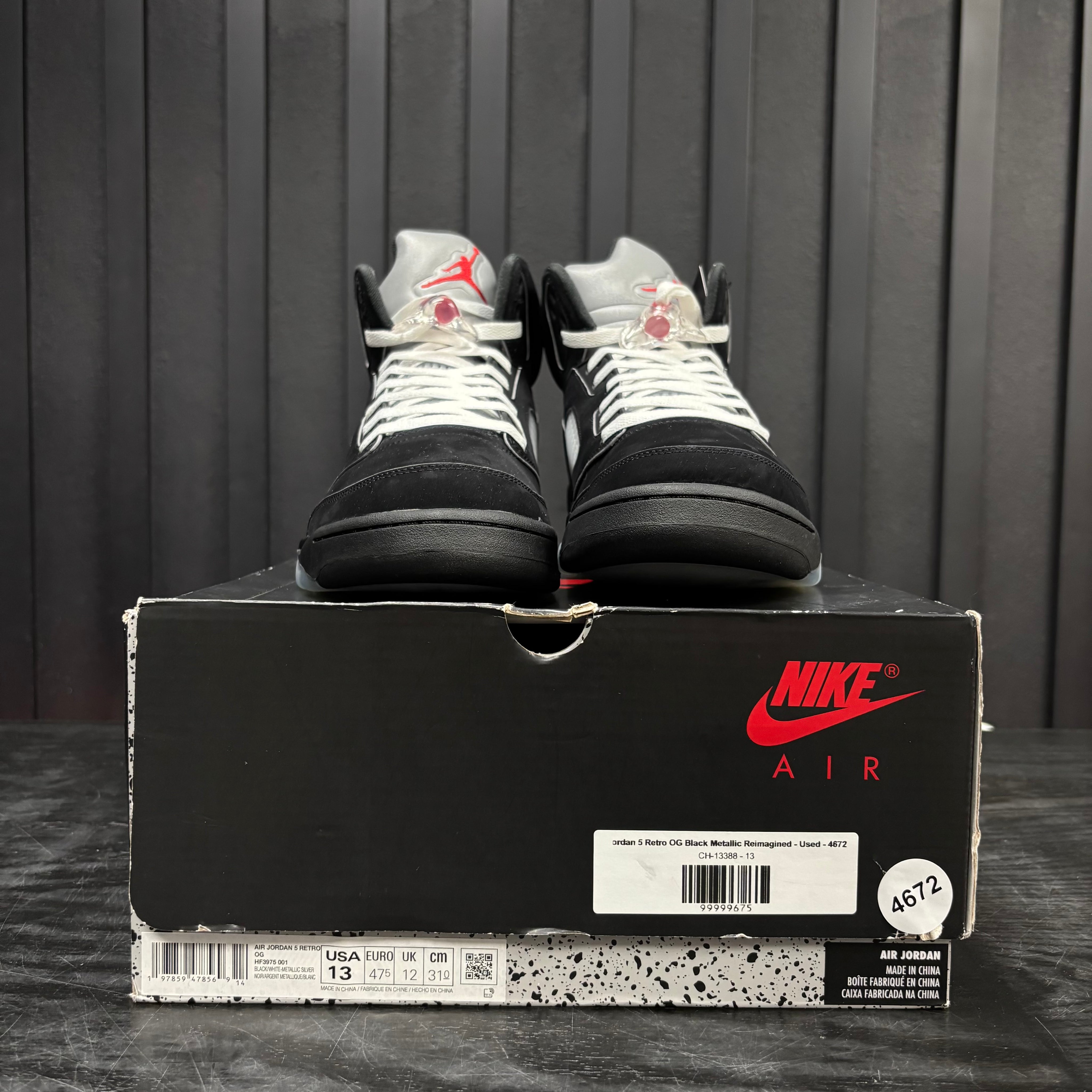Jordan 5 Retro OG Black Metallic Reimagined - Used - 4672
