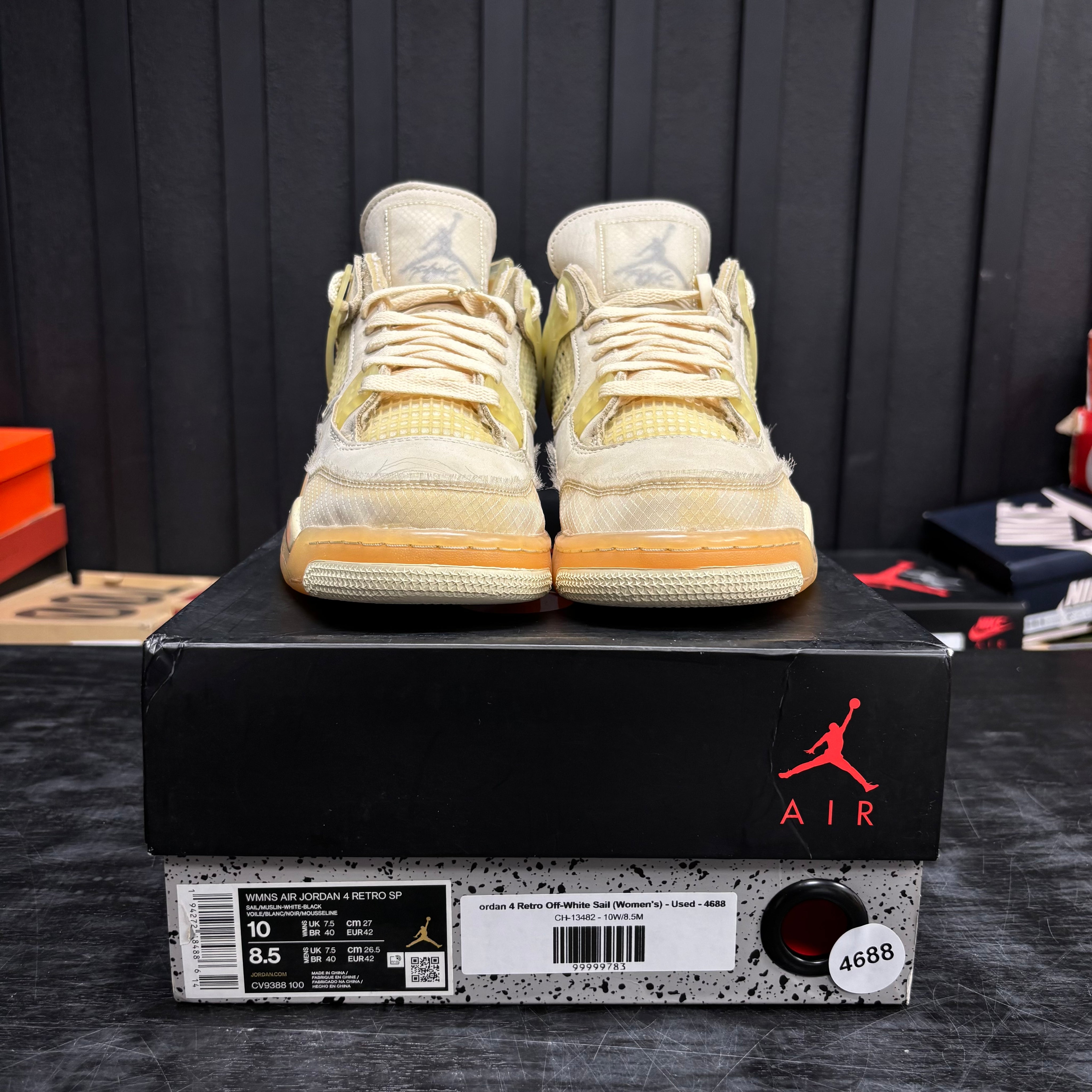 Jordan 4 Retro Off-White Sail (Women's) - Used - 4688