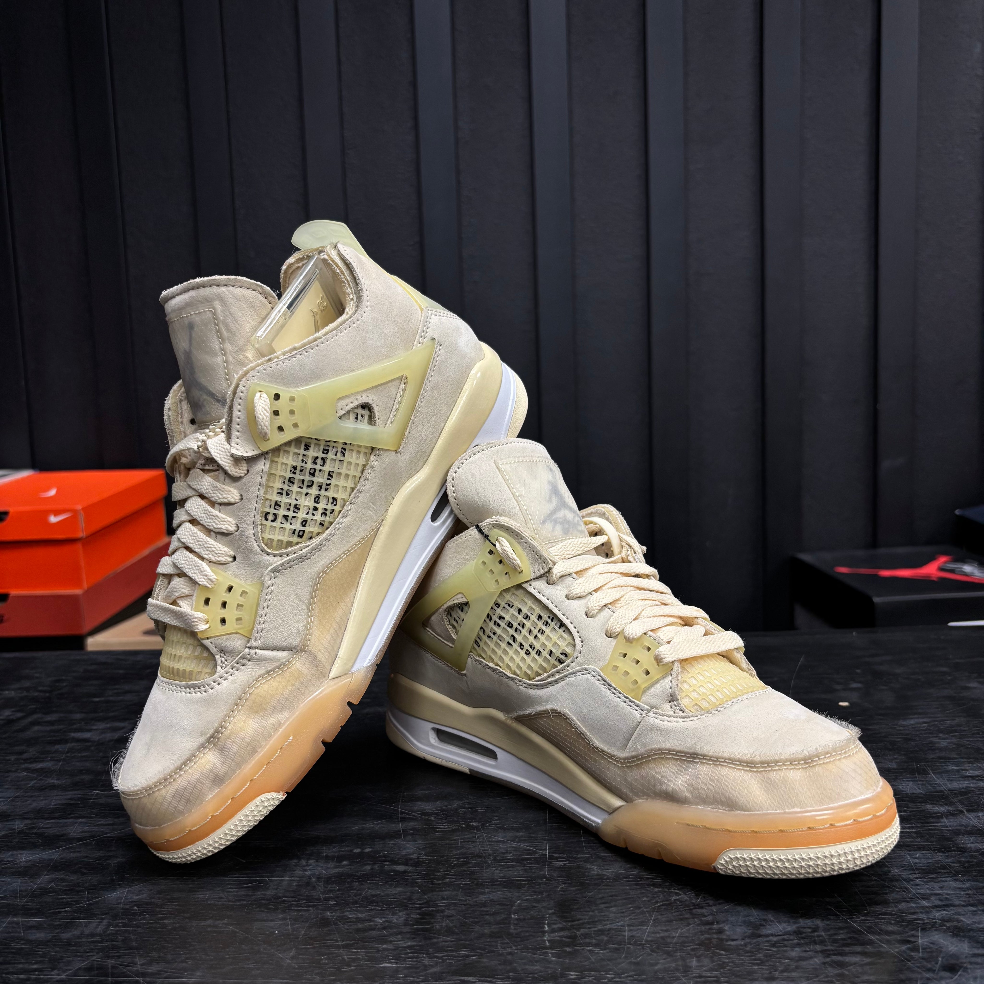 Jordan 4 Retro Off-White Sail (Women's) - Used - 4688