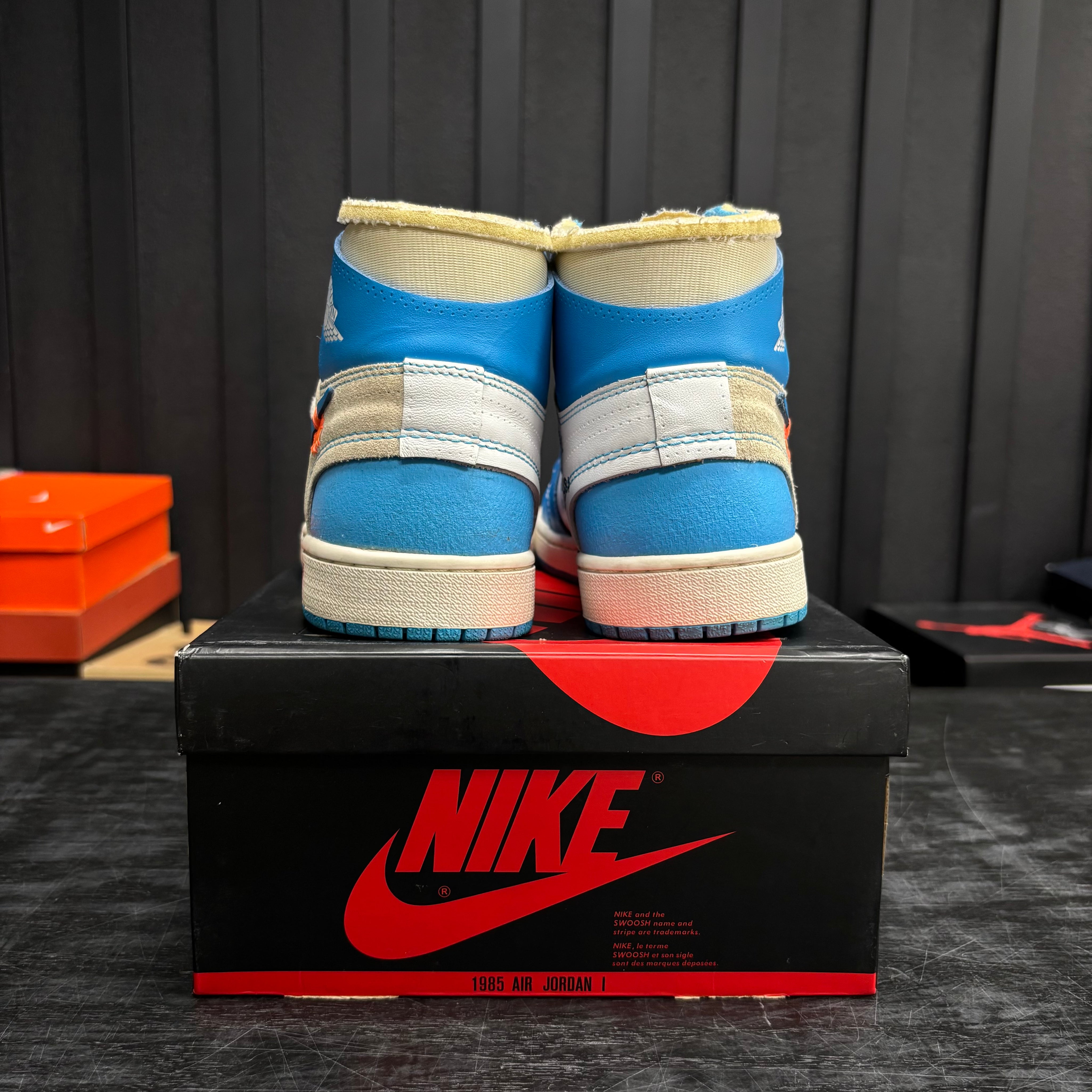 Jordan 1 Retro High Off-White University Blue - Used - 4687