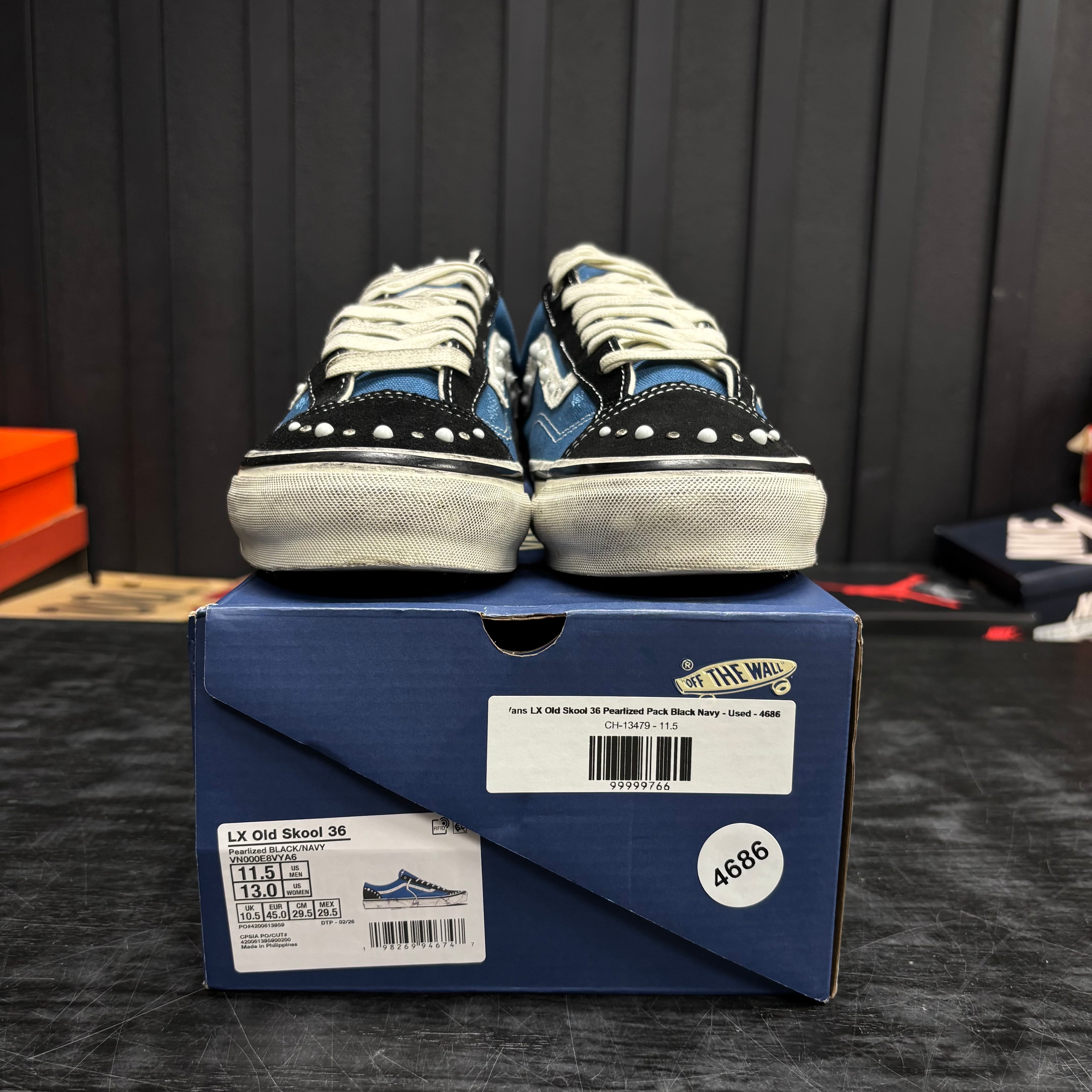 Vans LX Old Skool 36 Pearlized Pack Black Navy - Used - 4686