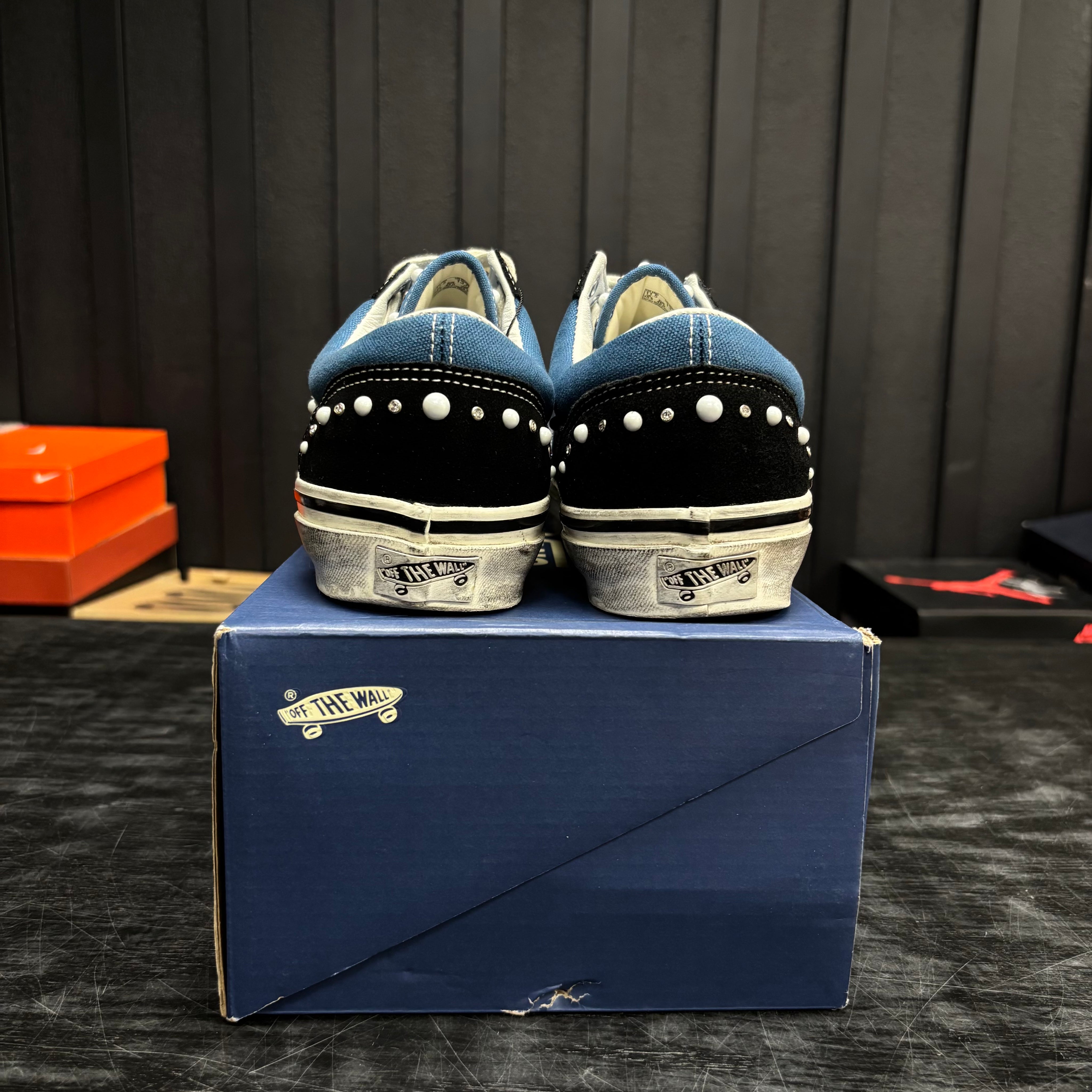 Vans LX Old Skool 36 Pearlized Pack Black Navy - Used - 4686