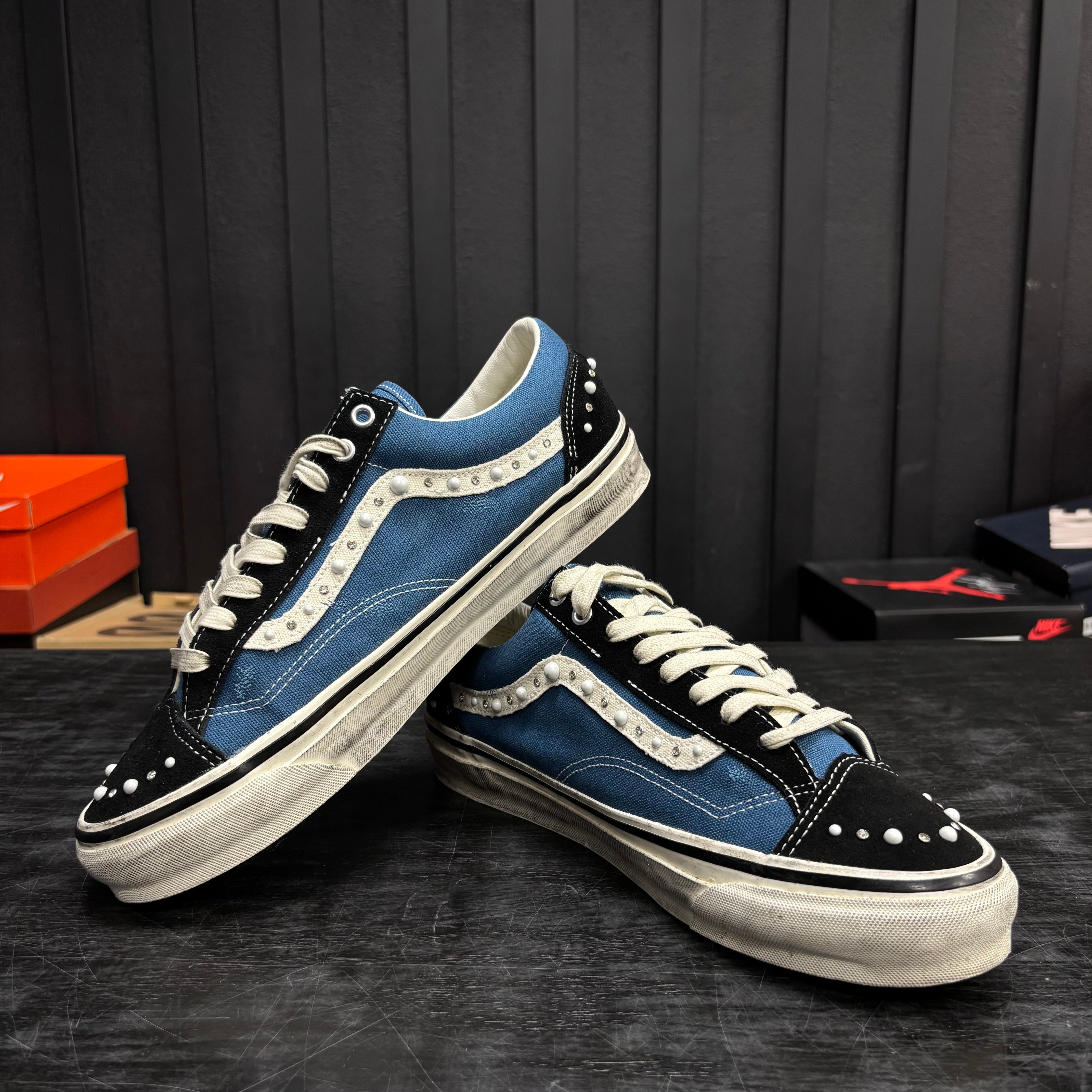 Vans LX Old Skool 36 Pearlized Pack Black Navy - Used - 4686
